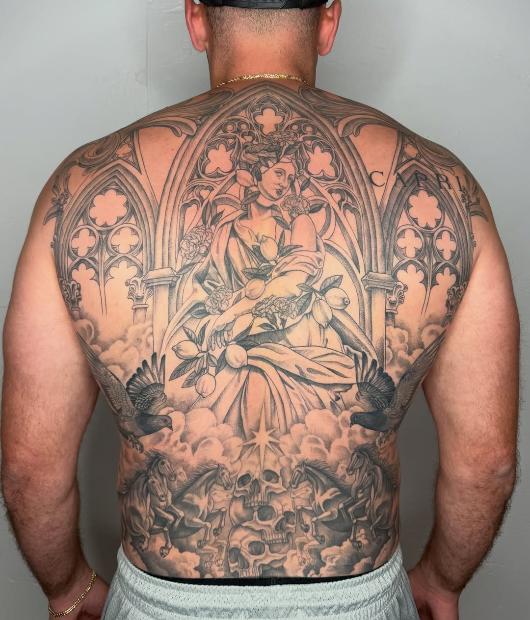 Tattoo by @sailorose_ — black_and_grey, realism