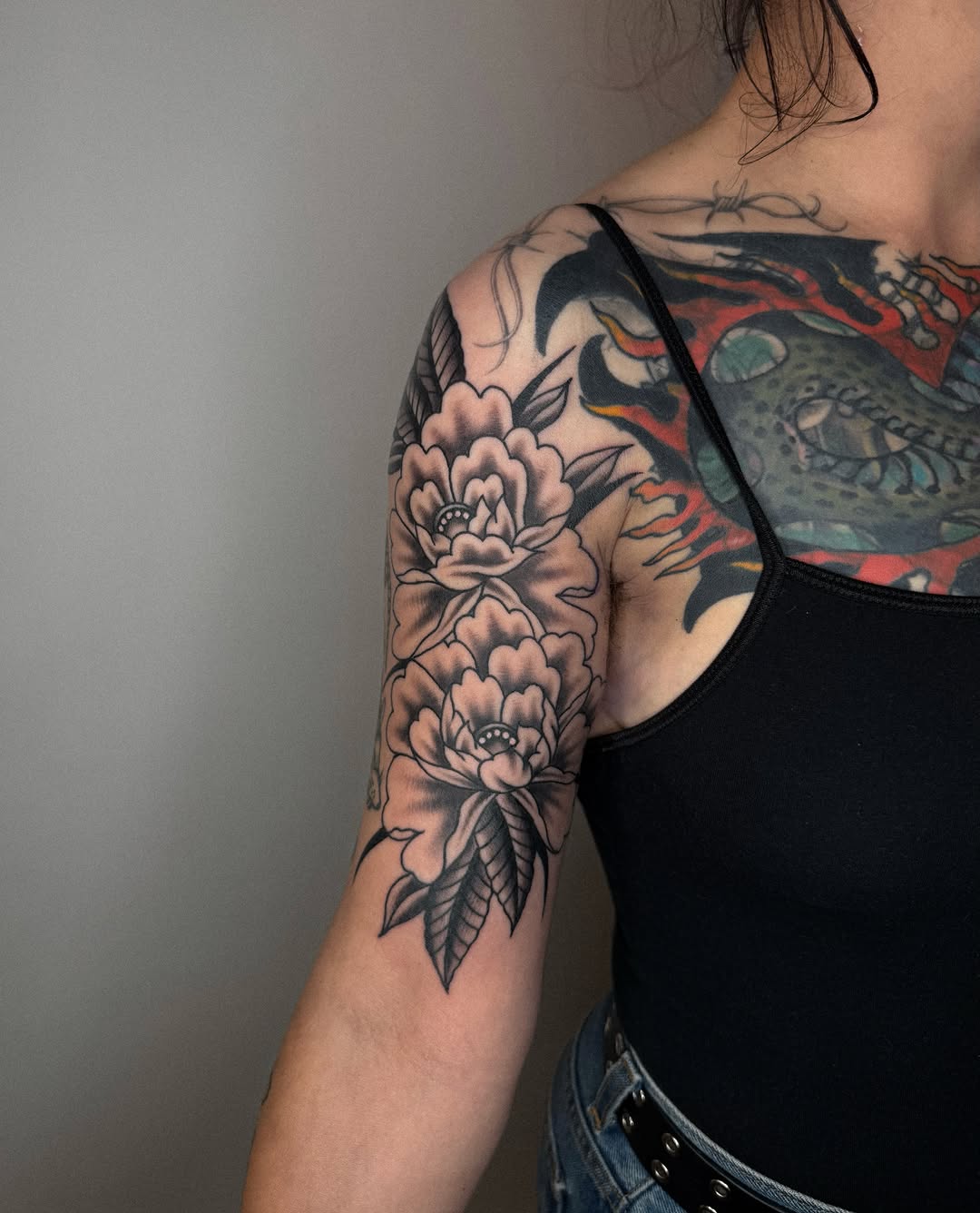 Tattoo by @baby__ugly — american_traditional, black_and_grey