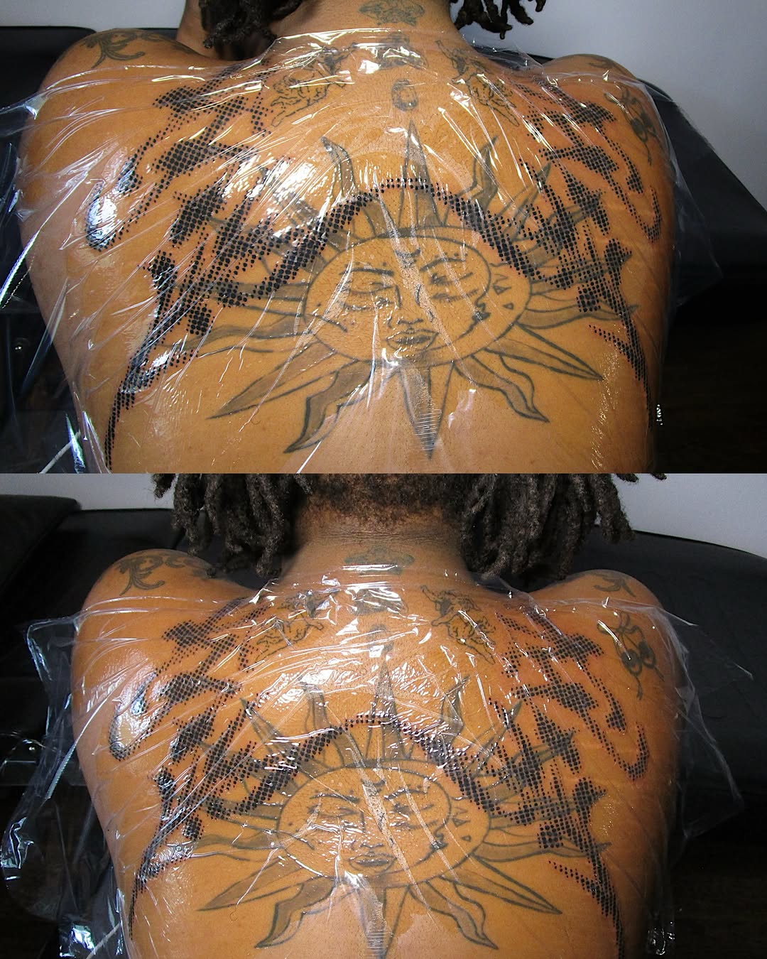 Tattoo by @sugarscab — dotwork, blackwork