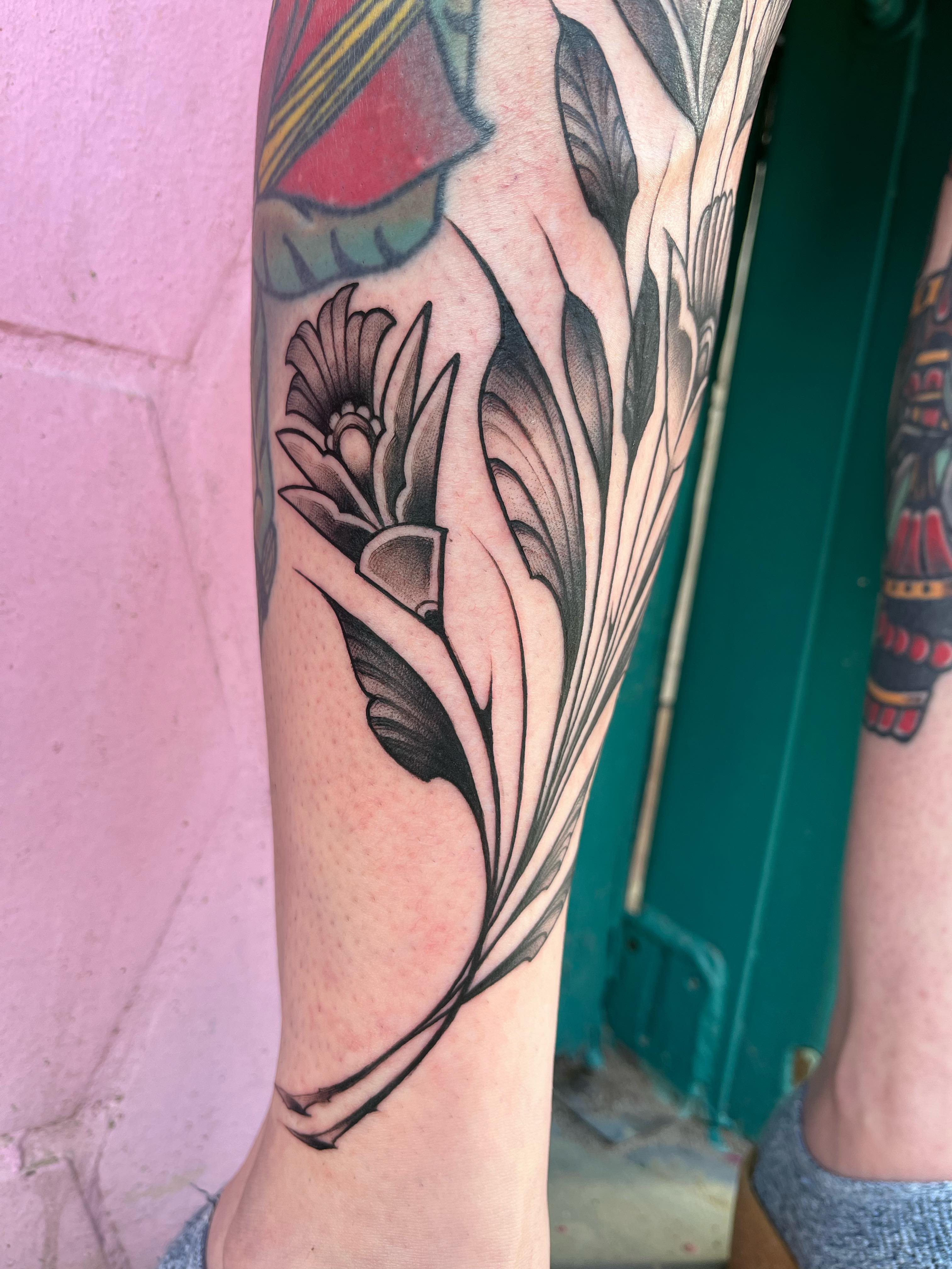 Tattoo by @lrlozano — american_traditional, black_and_grey