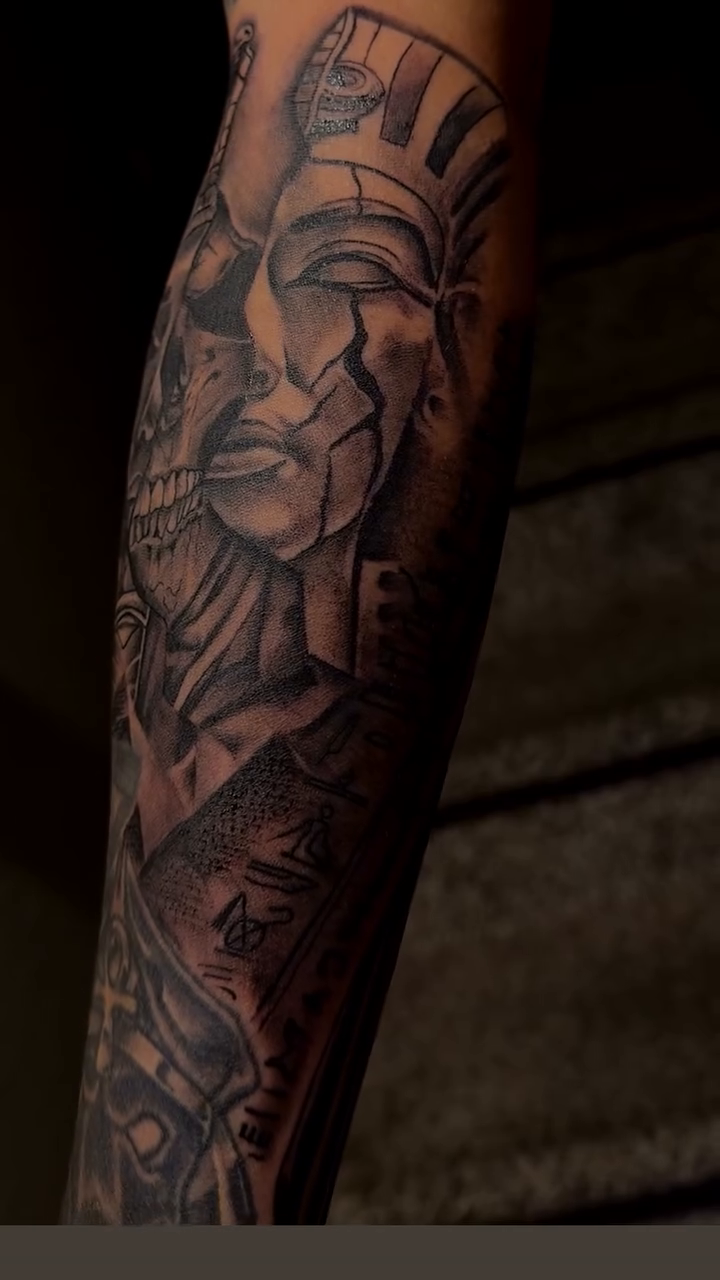 Tattoo by @tattoosbymyles — black_and_grey, realism
