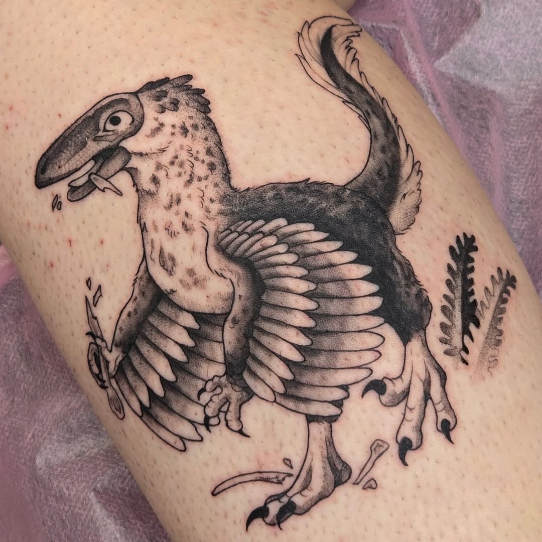 Tattoo by @carshark__ — illustrative, black_and_grey
