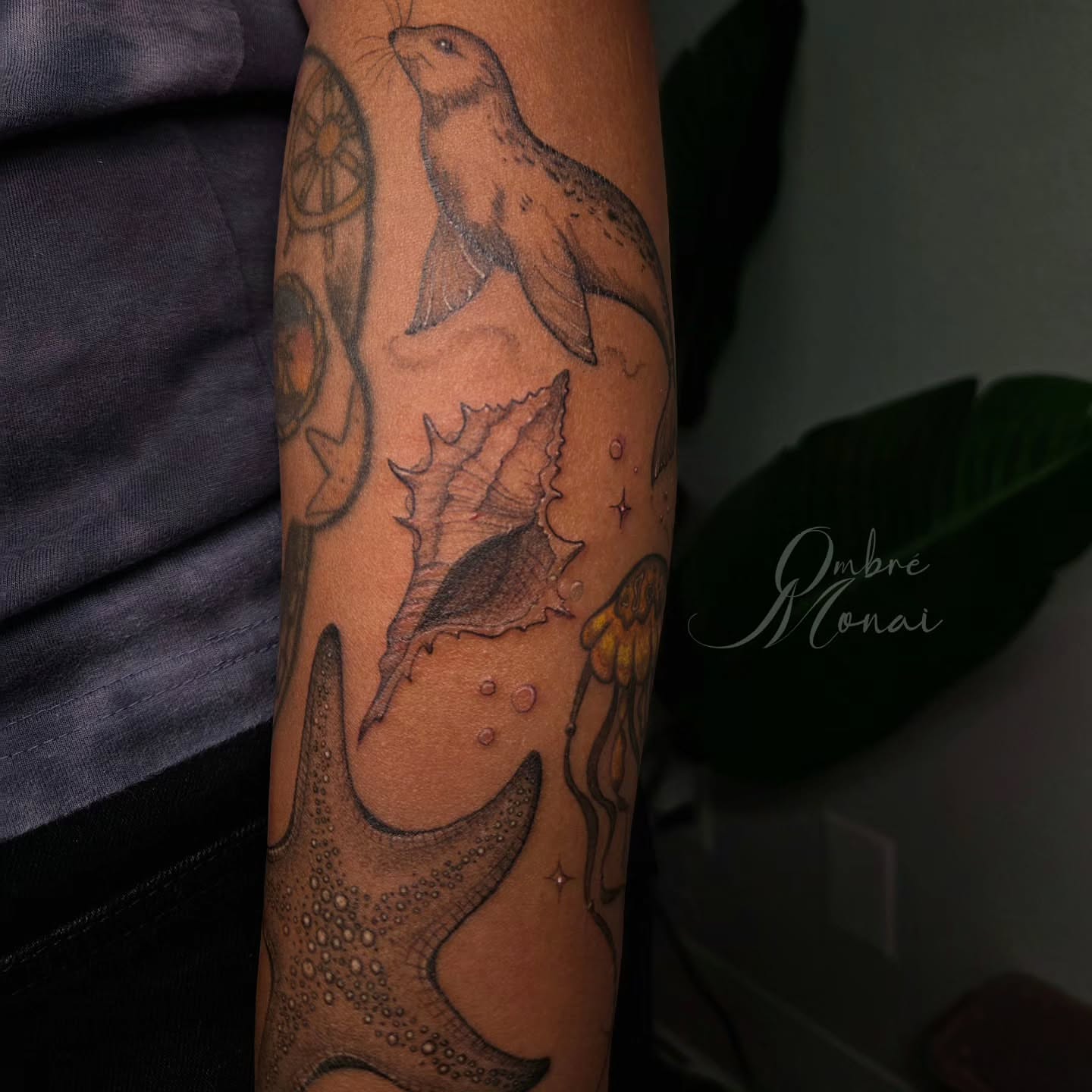 Tattoo by @ombre.monai — dotwork, realism