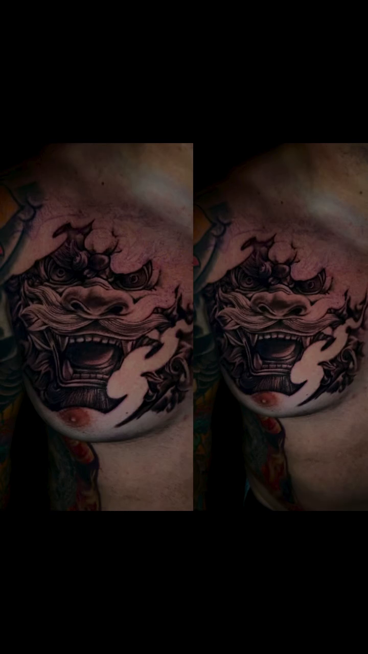 Tattoo by @tattoosbybeanz — japanese_irezumi, black_and_grey