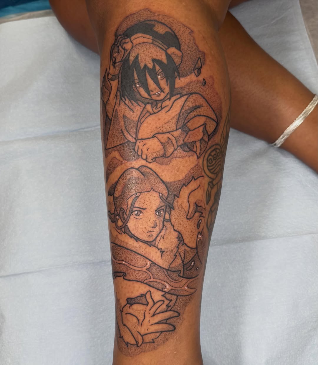 Tattoo by @manaxmike — dotwork