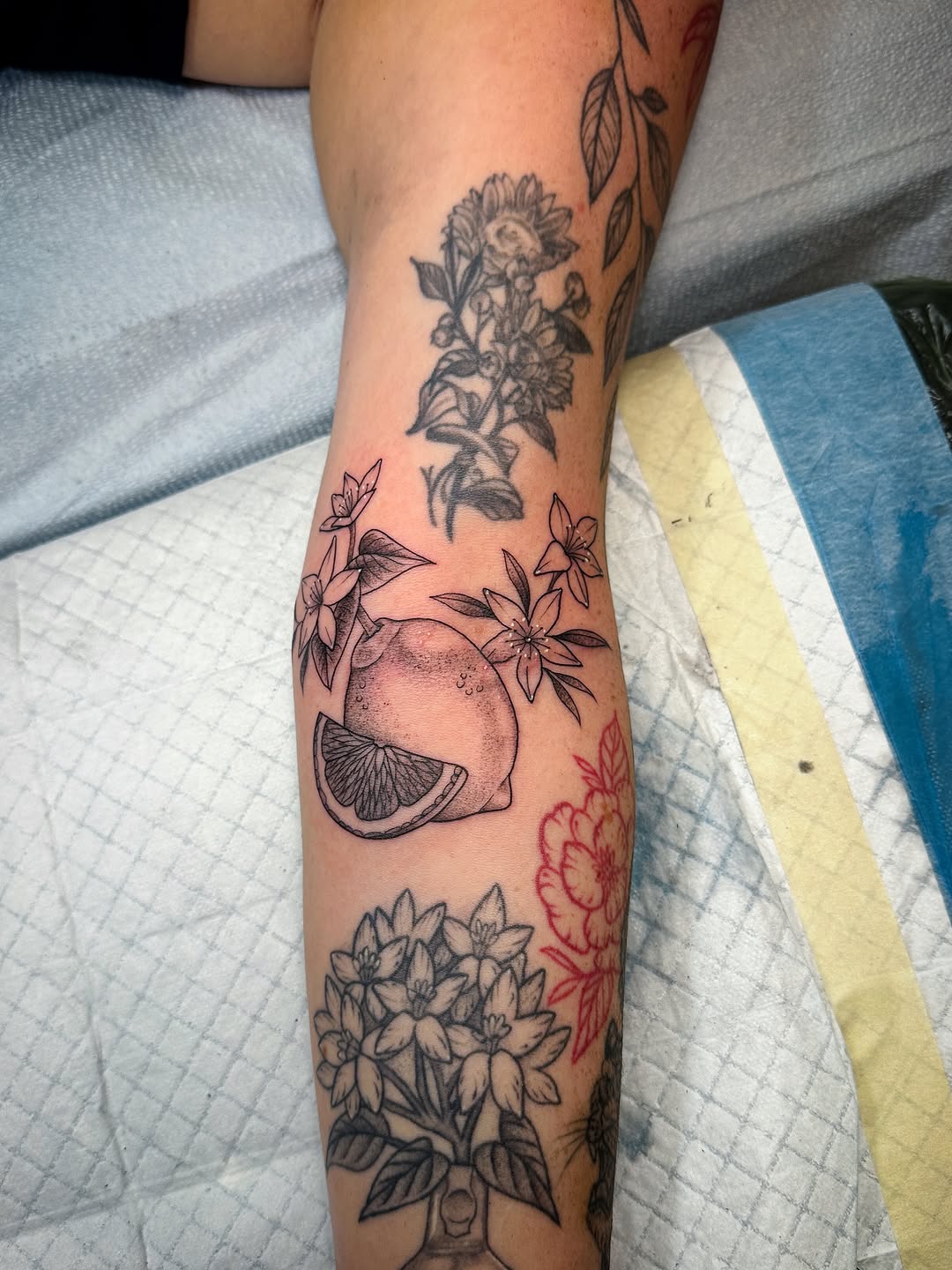 Tattoo by @beaniethemeanietattoo — black_and_grey, fine_line