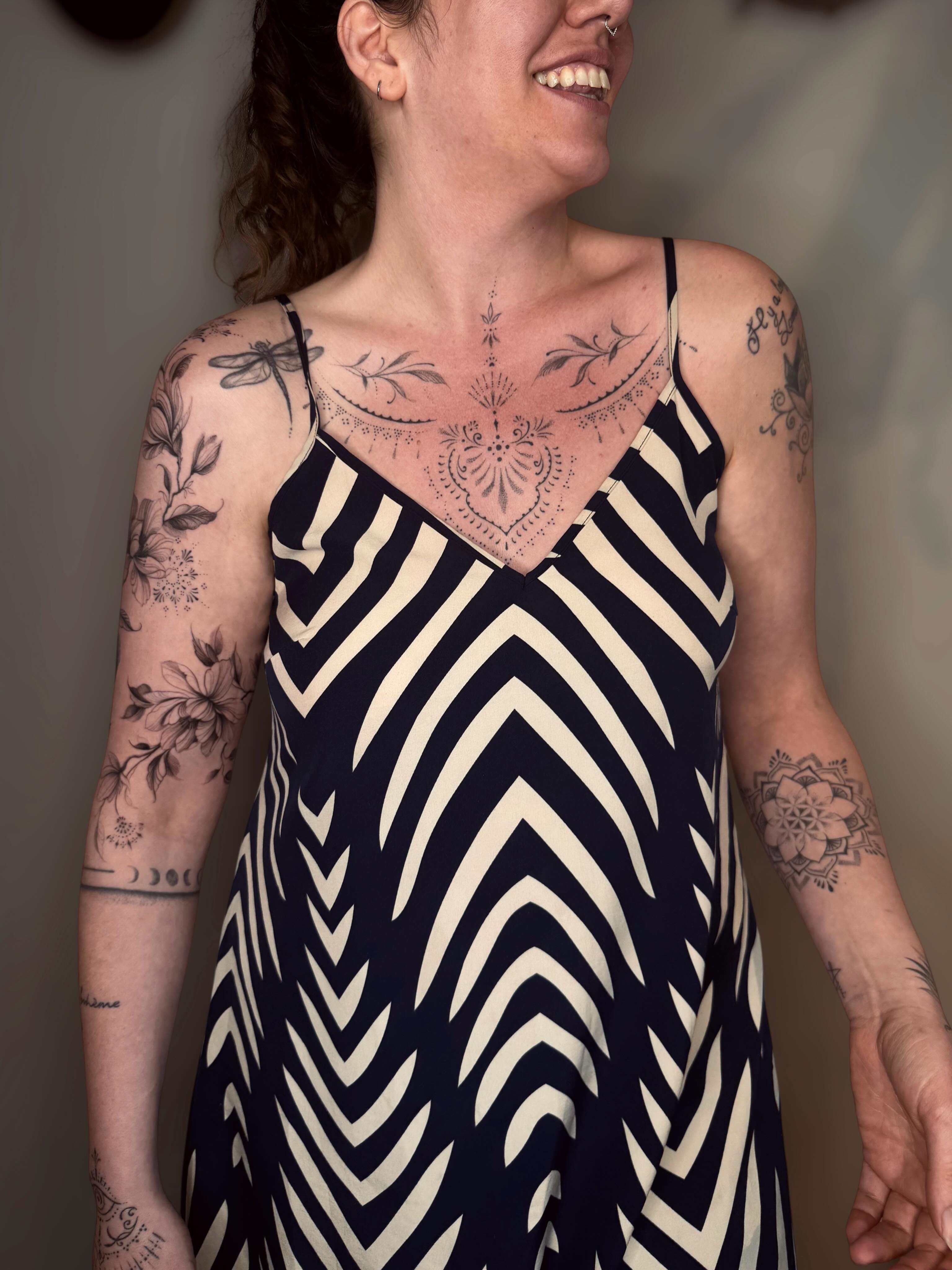 Tattoo by @slaubcreation — black_and_grey