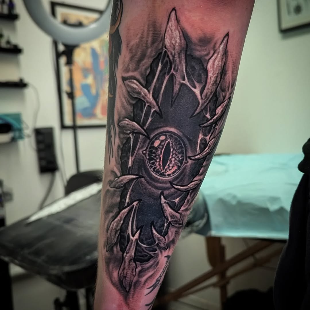 Tattoo by @loreleitattoos — realism, dark_realism