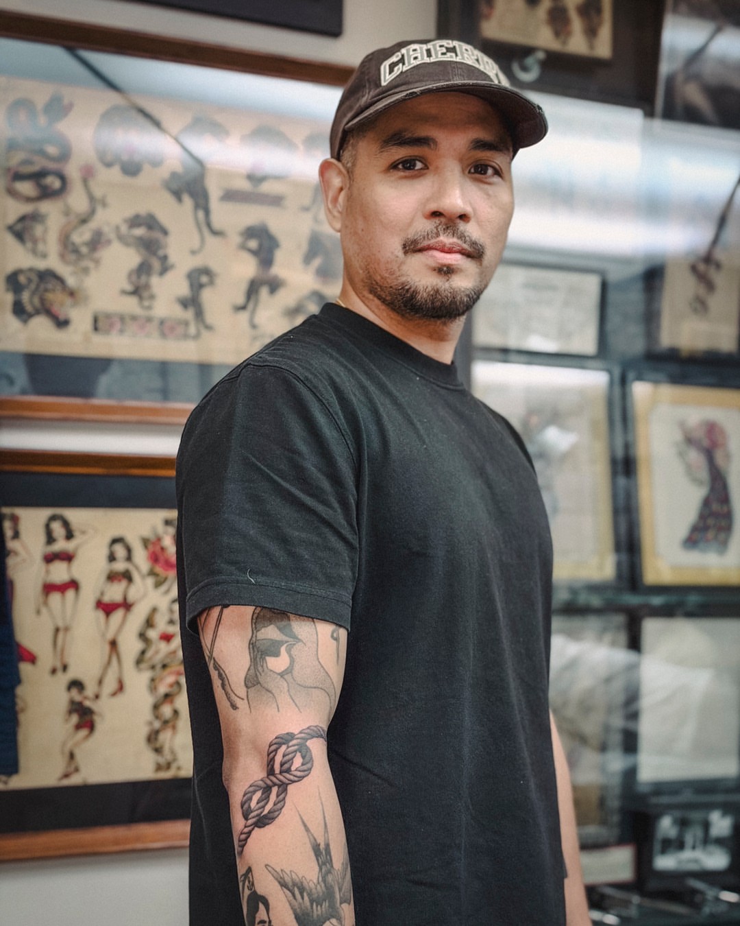Nautical knot American traditional tattoo on the forearm by Dan Gilsdorf, Portland, Oregon