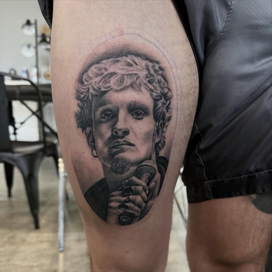 Tattoo by @_aaroncarey — realism, black_and_grey