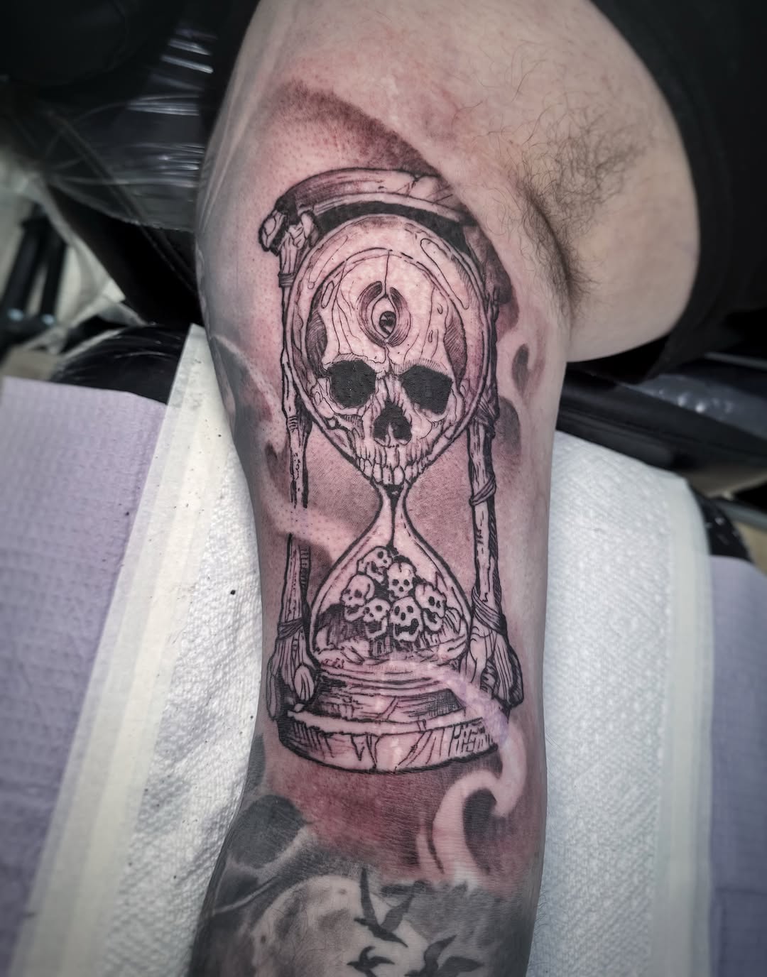 Tattoo by @davidgraytattoo — dark_realism, blackwork