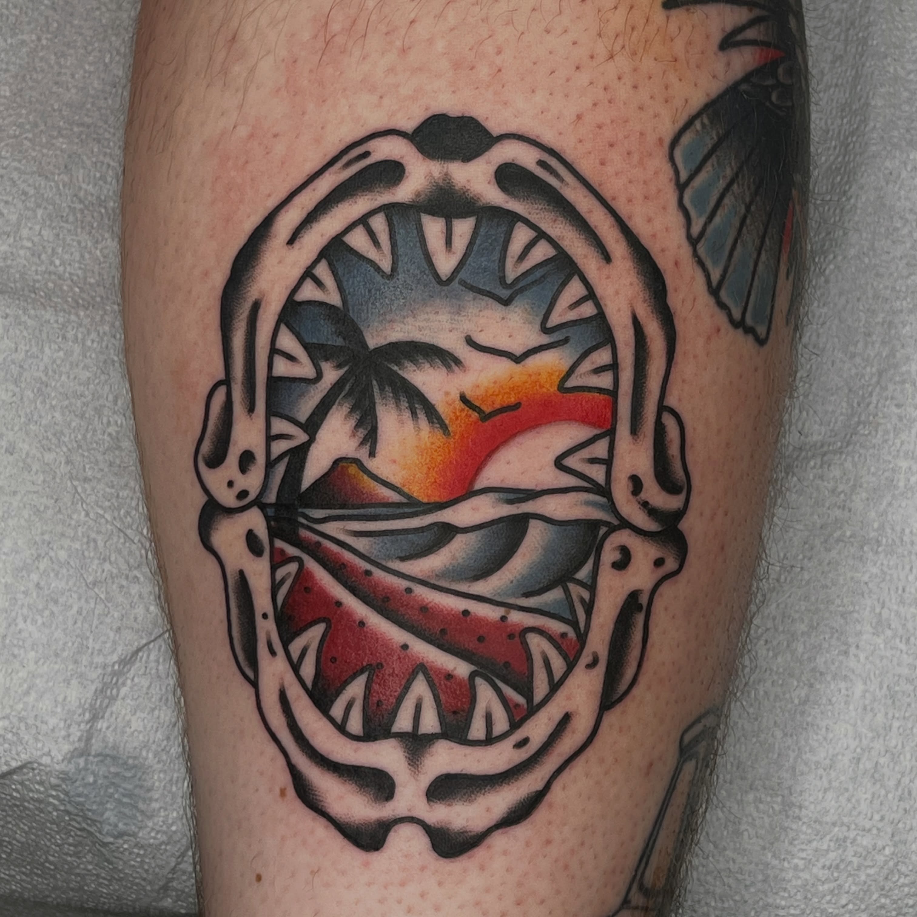 Tattoo by @alexratliff_tattoos — american_traditional, trash_polka