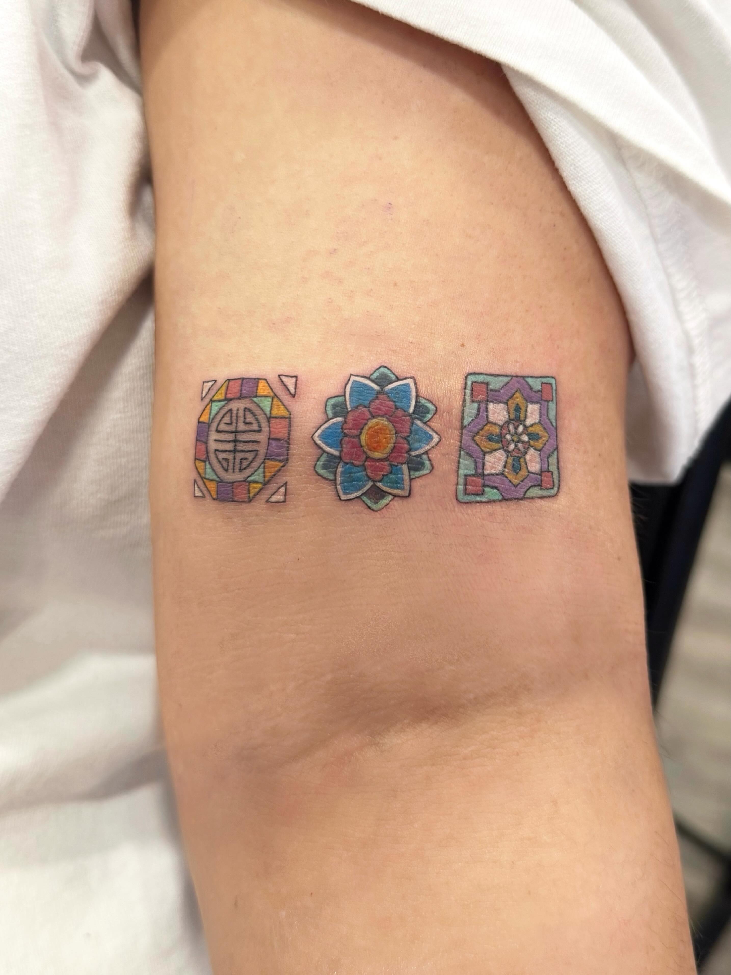 Tattoo by @clairejames_tattoo — geometric