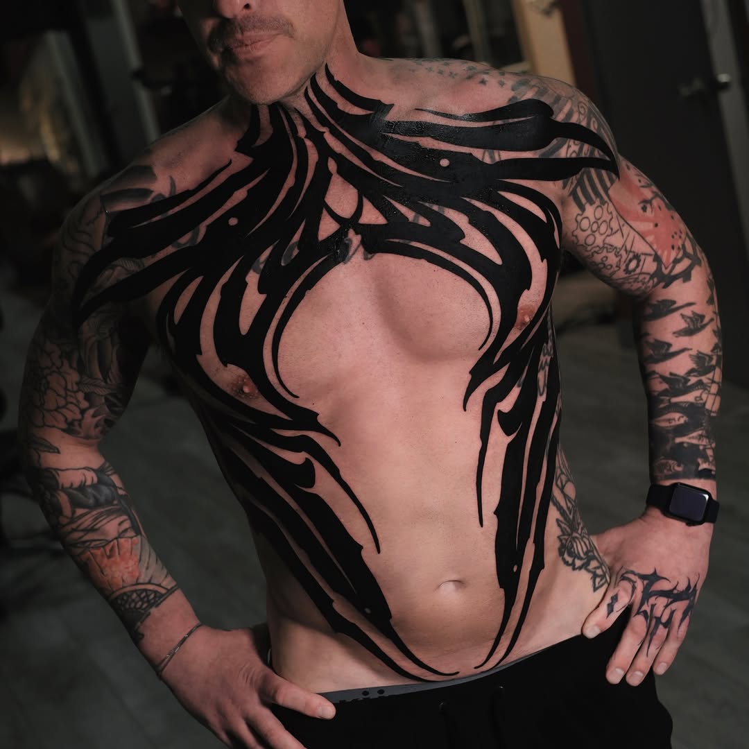 Tattoo by @deadssoul — blackwork