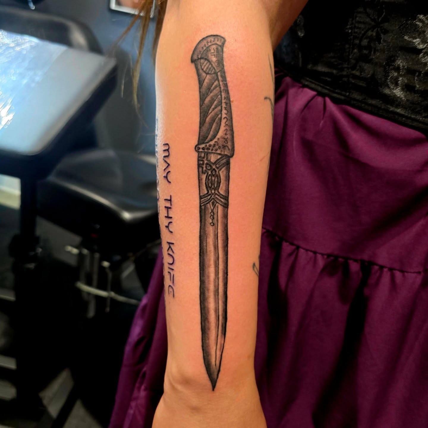 Tattoo by @klaatutattoo — black_and_grey