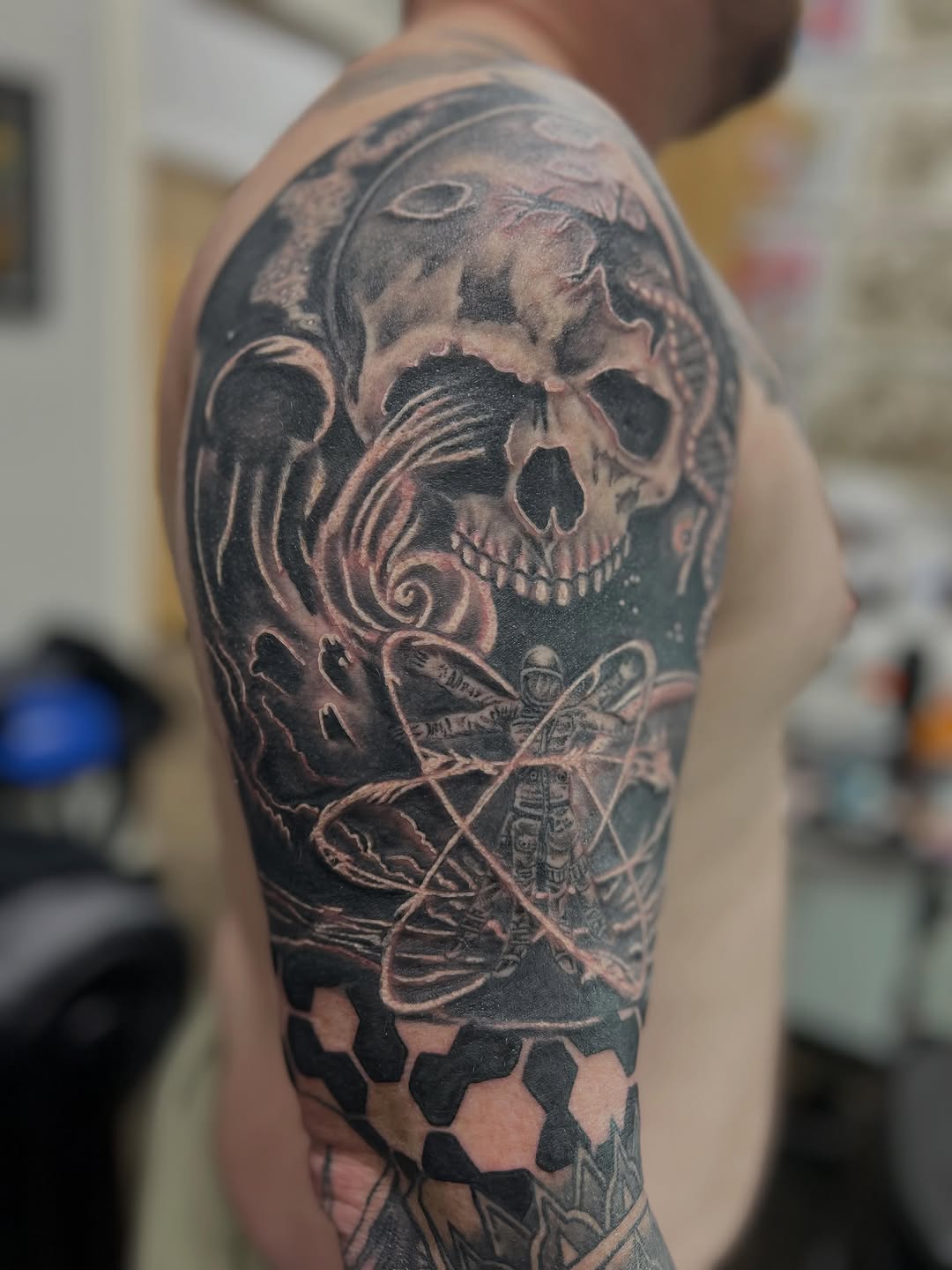 Tattoo by @aubswhit77 — realism, black_and_grey