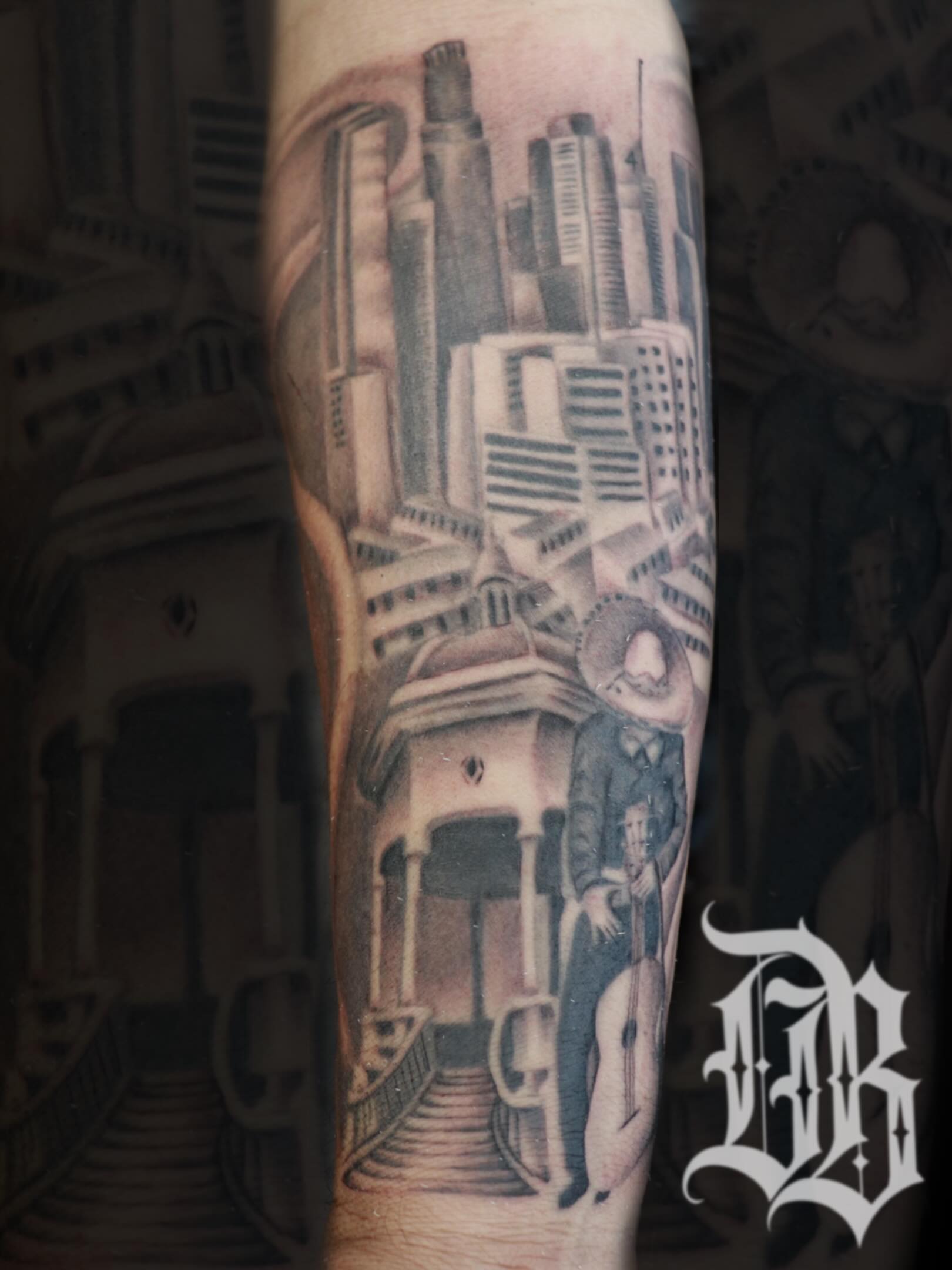 Tattoo by @dannyboy_tattz — realism, black_and_grey