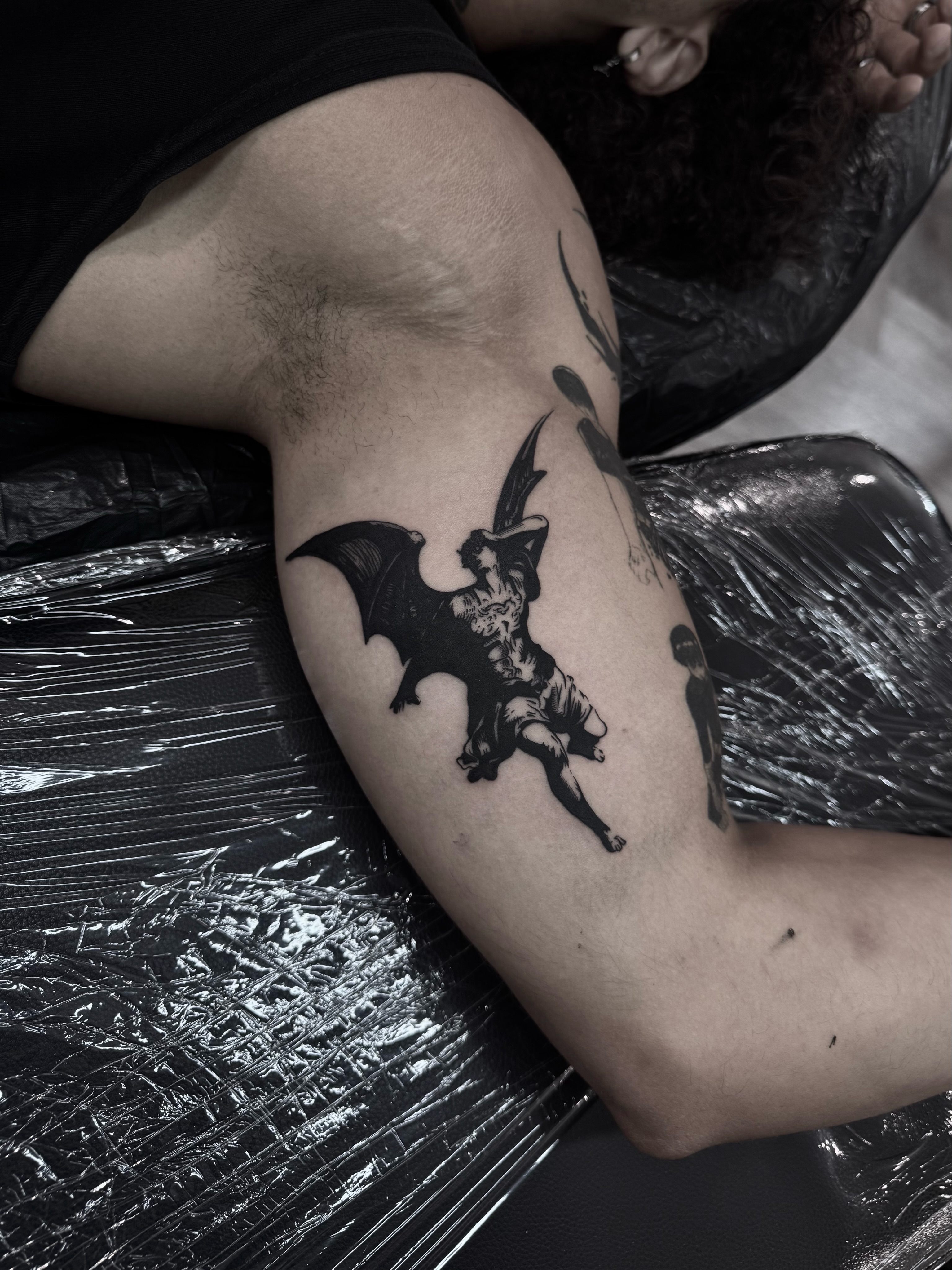 Tattoo by @vamos_tat — black_and_grey