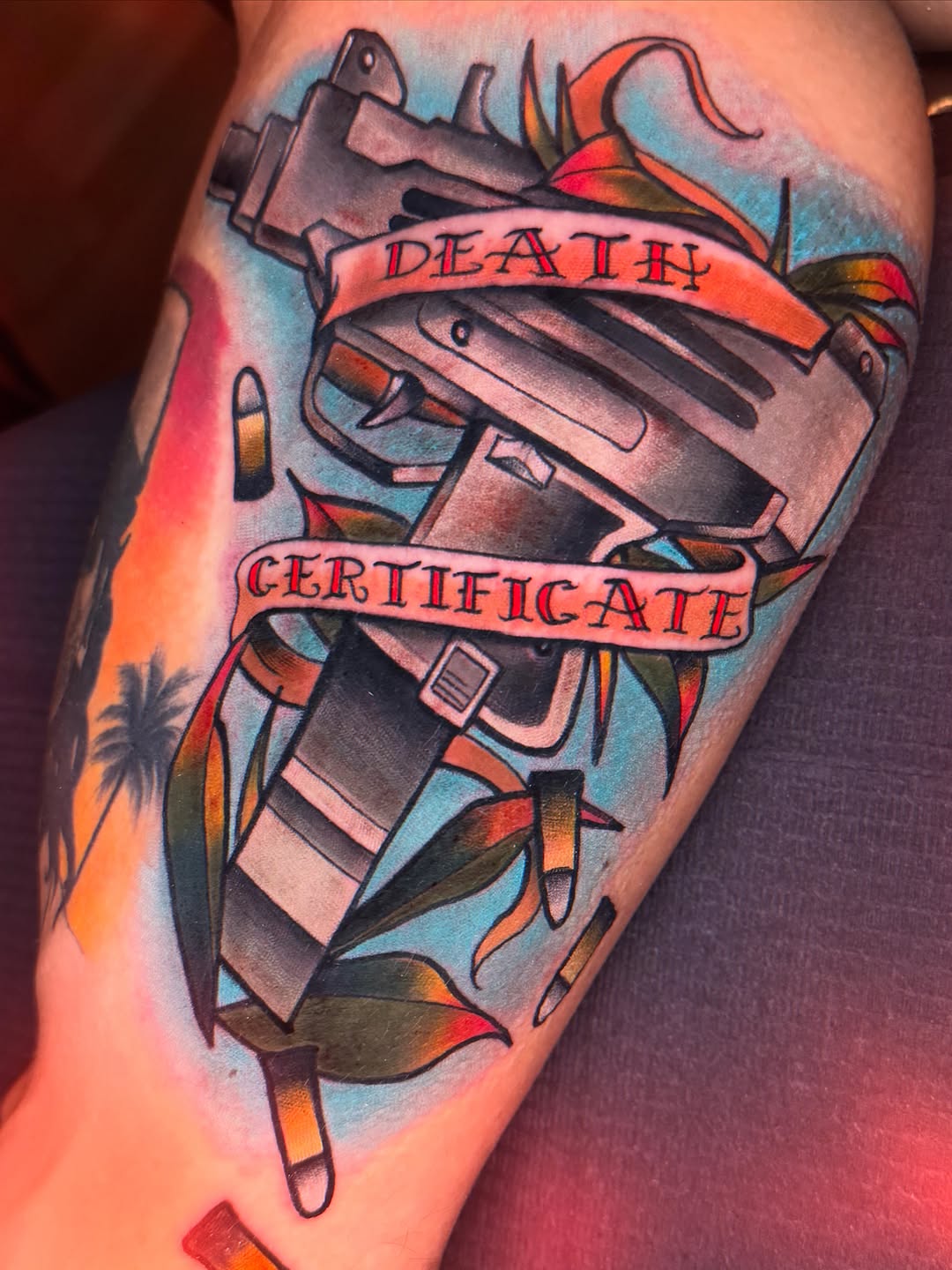 Tattoo by @ericzuluart — american_traditional, lettering_script