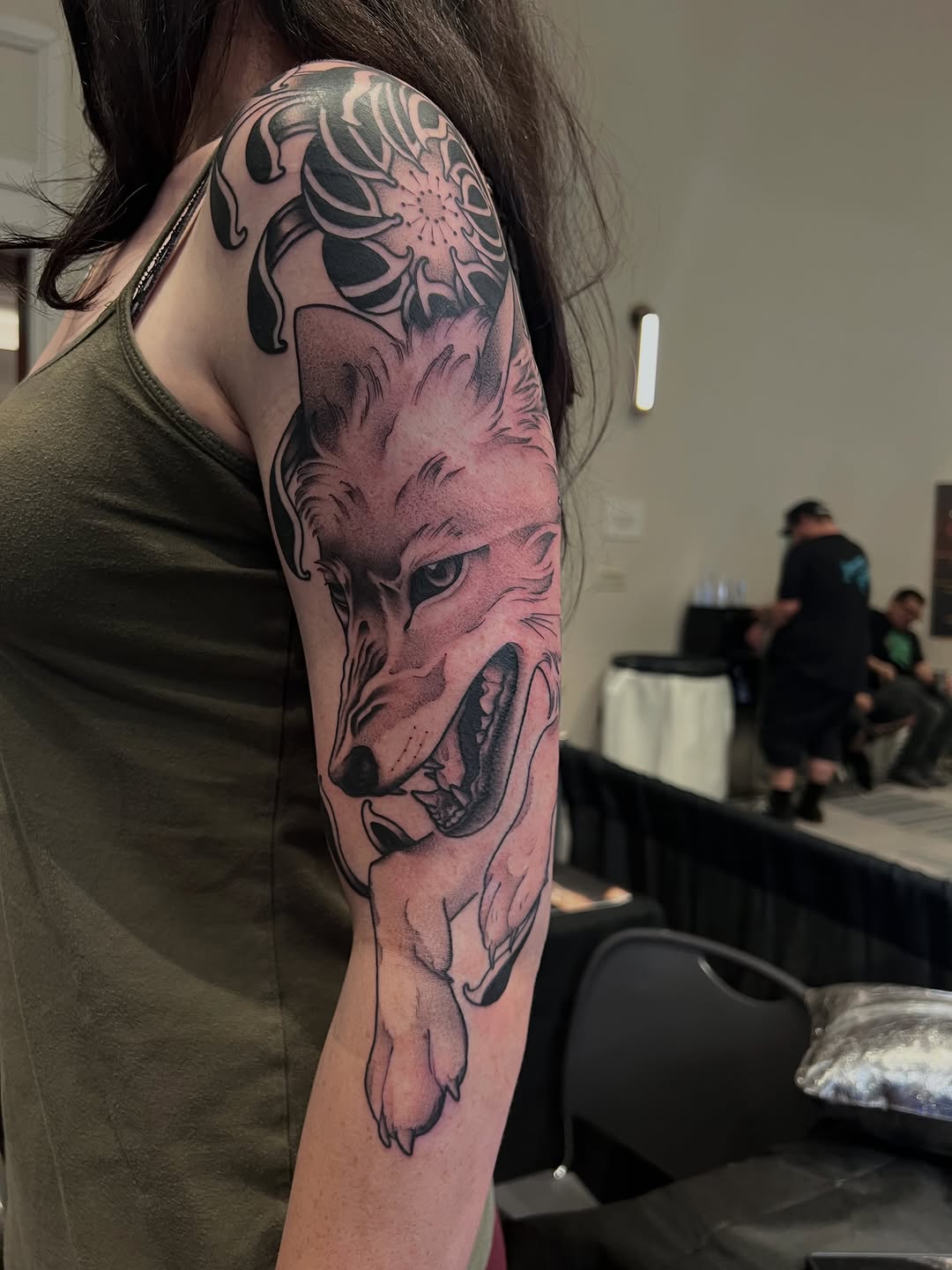 Tattoo by @pamsanderstattoo โ realism, black_and_grey