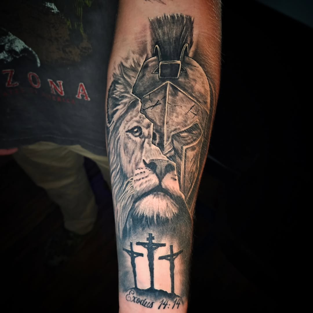 Tattoo by @mikebugenhagentattoos — realism, black_and_grey