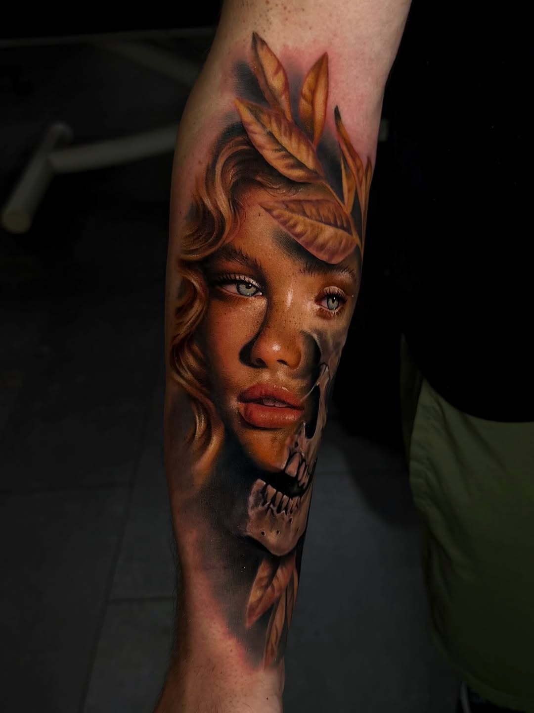 Tattoo by @leahross_tattoo — realism, dark_realism