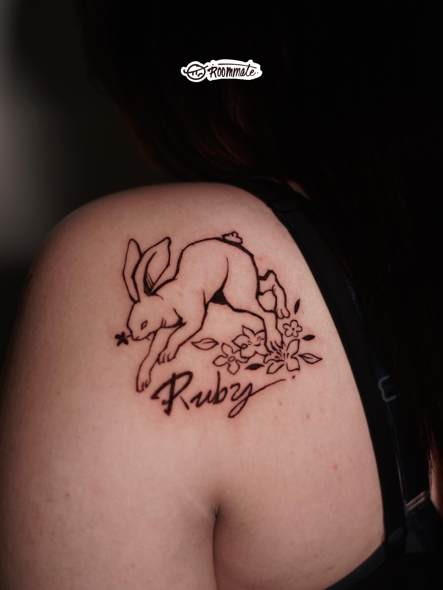 Tattoo by @roommate_tat — black_and_grey