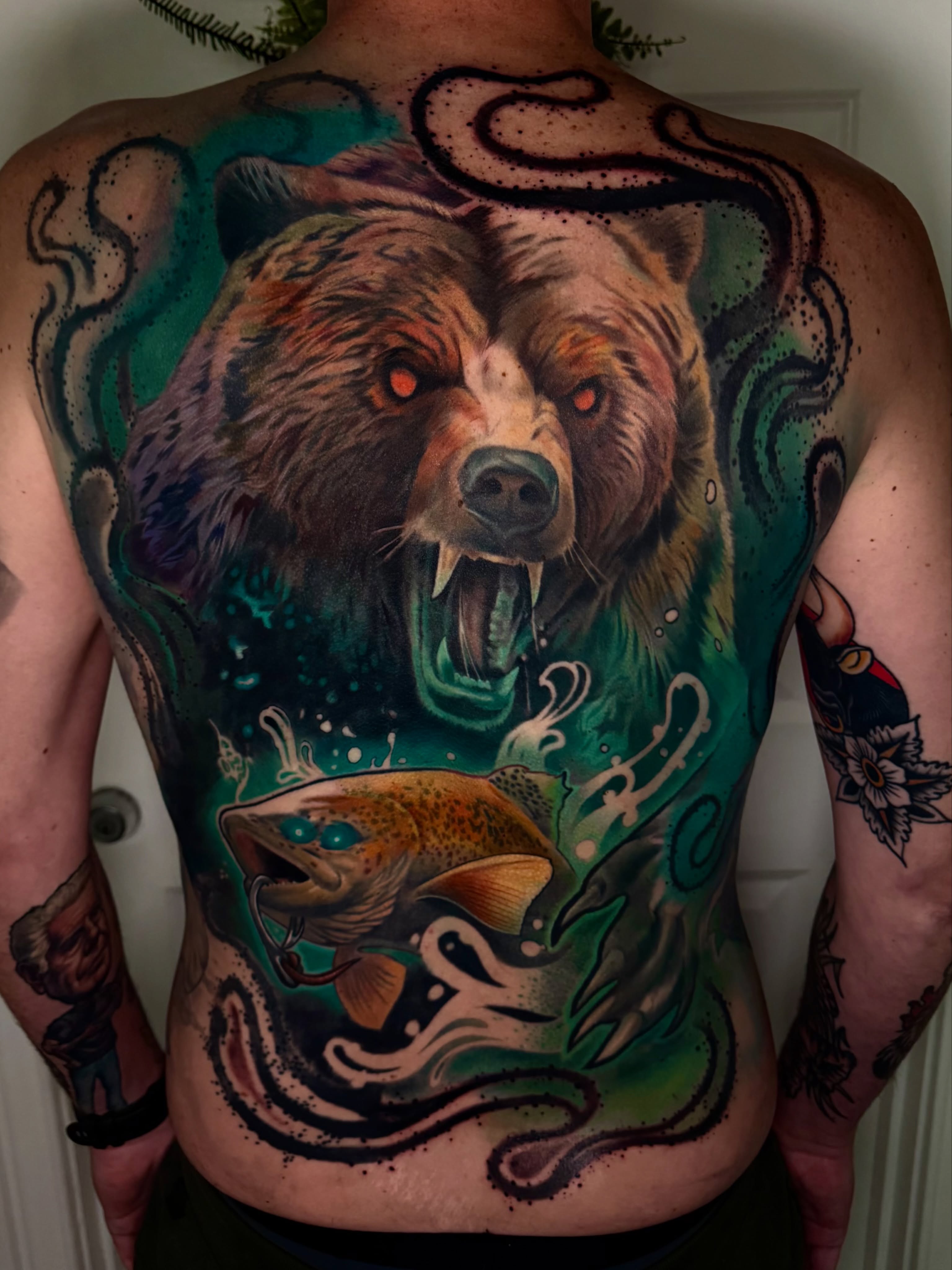 Tattoo by @theredcrownmagic — realism, dotwork