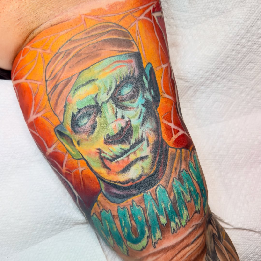 Tattoo by @saltyflamingotattoo — realism, new_school