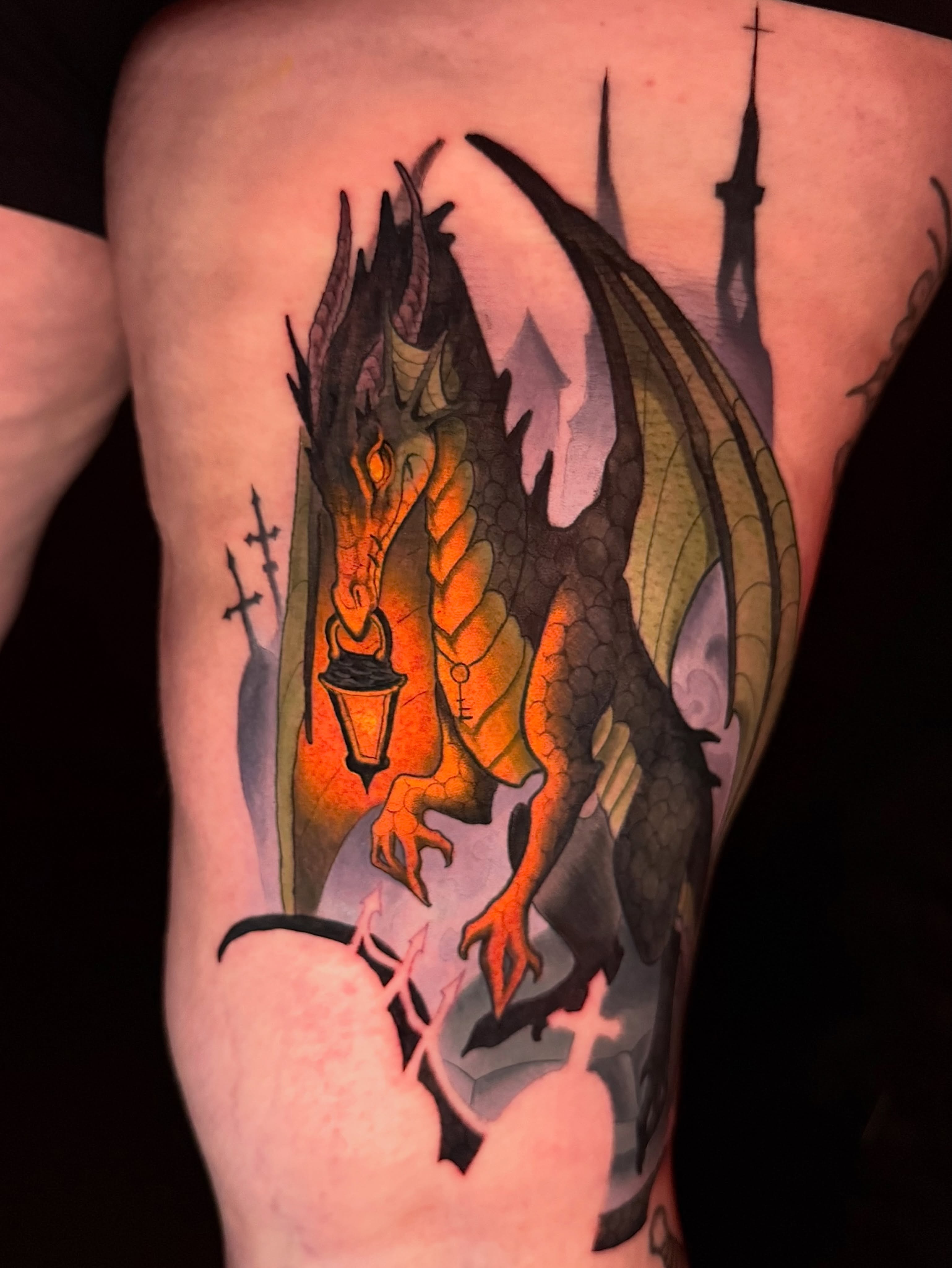 Tattoo by @krissy.carnage — dark_realism