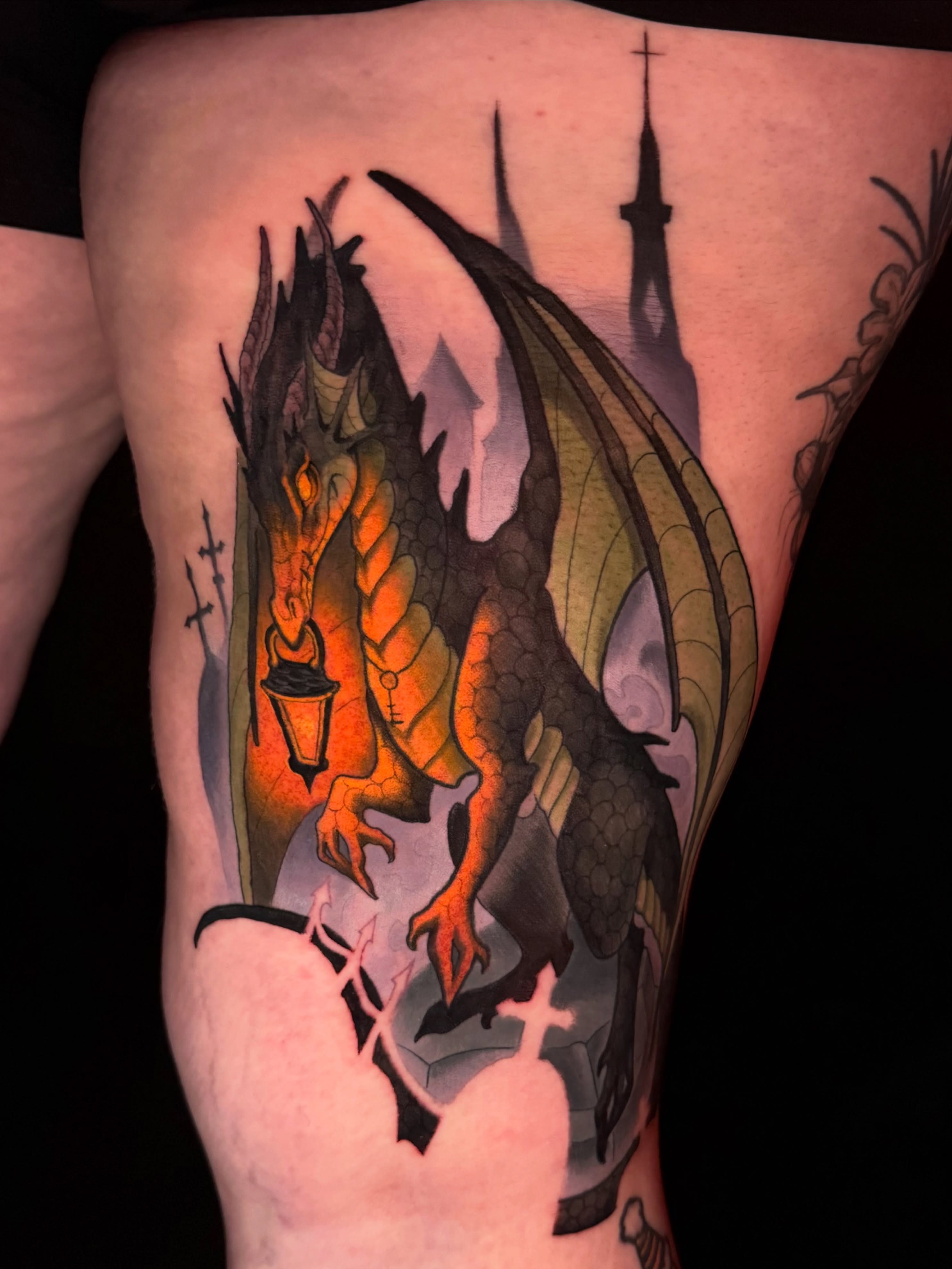 Tattoo by @krissy.carnage — dark_realism