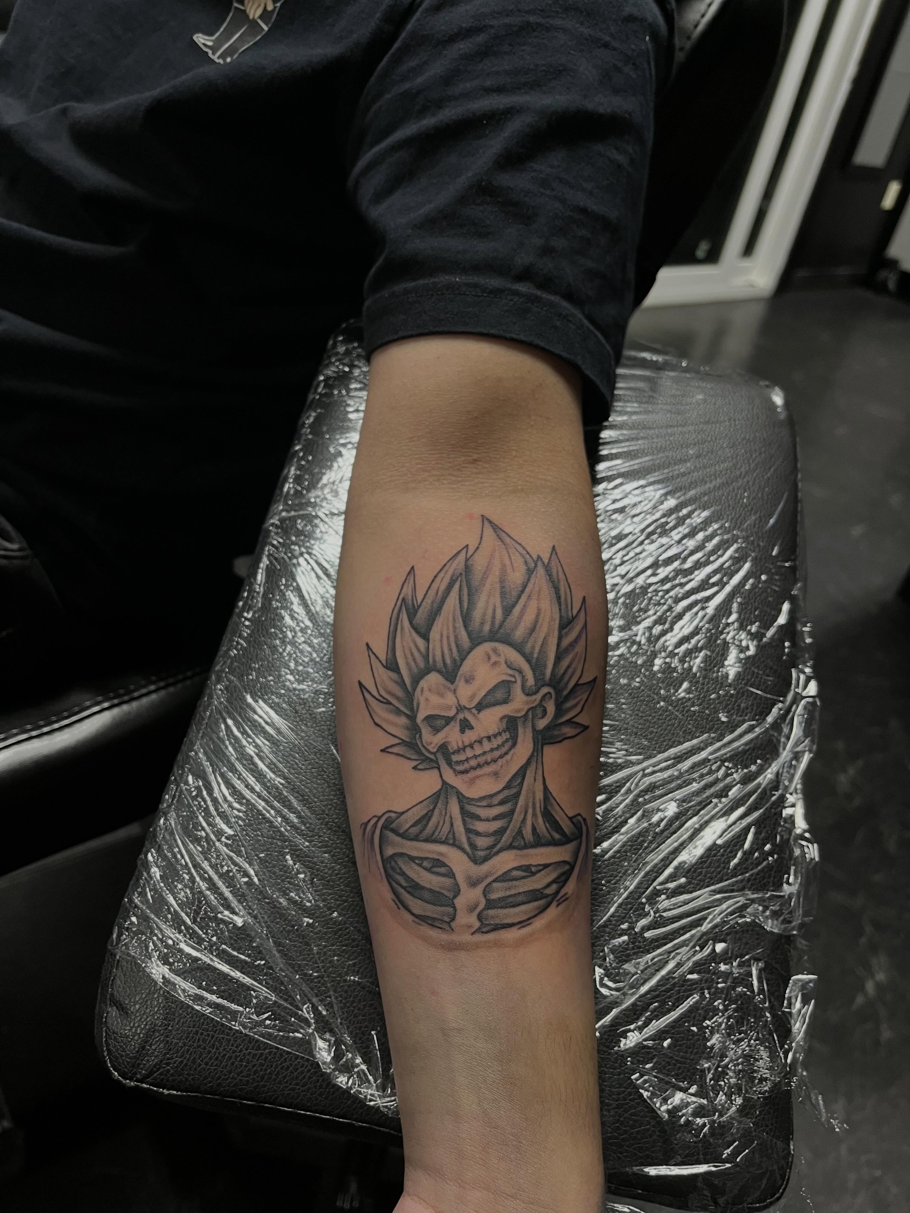 Tattoo by @beastmodetattooco — black_and_grey