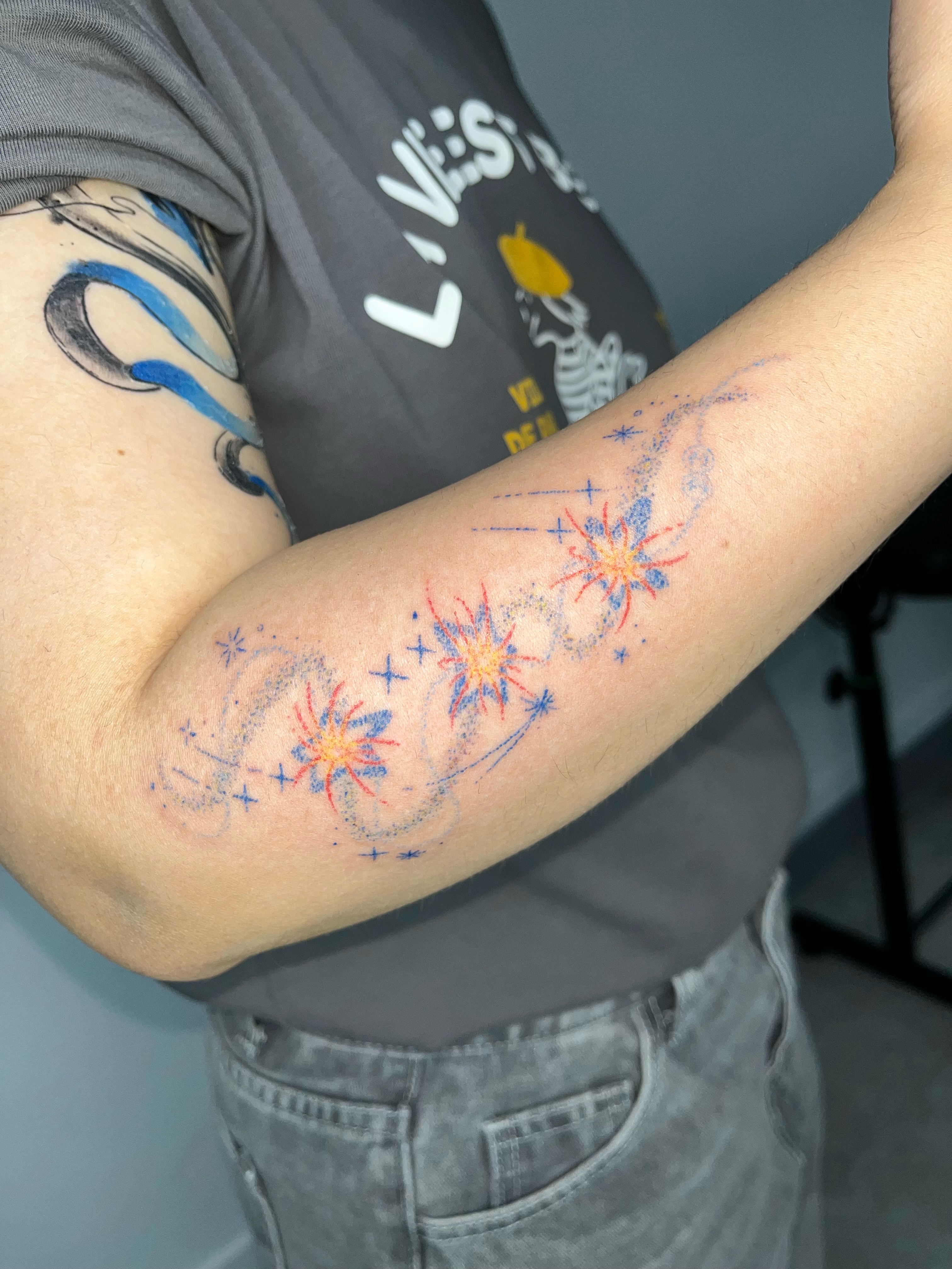 Tattoo by @bokchi_poke — dotwork