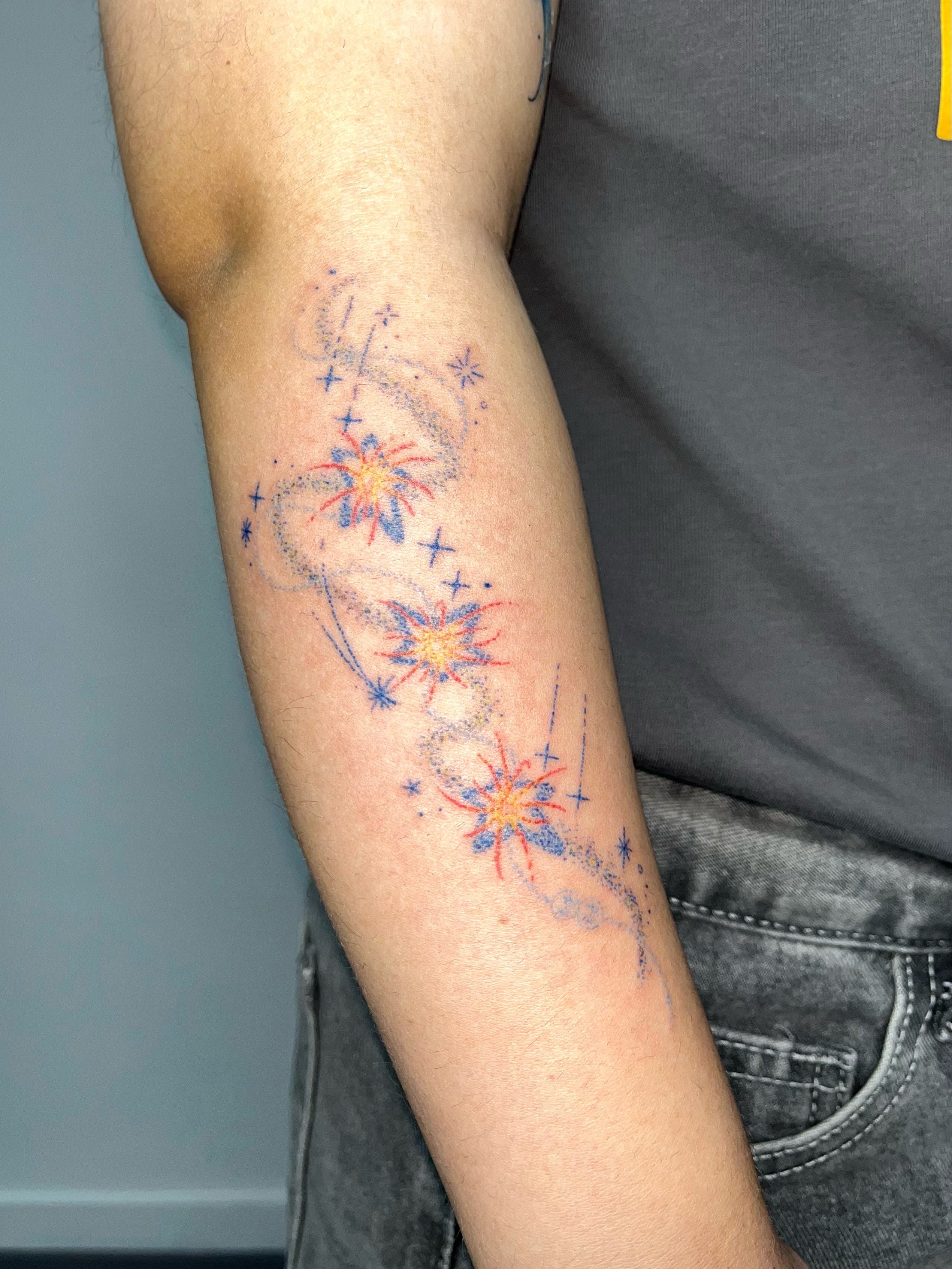 Tattoo by @bokchi_poke — dotwork