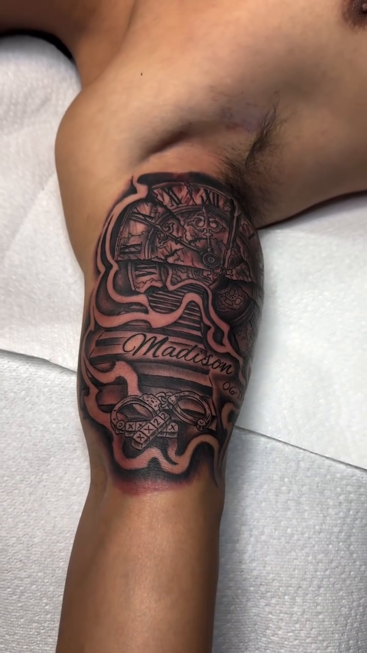 Tattoo by @inkfromanthony β chicano, black_and_grey