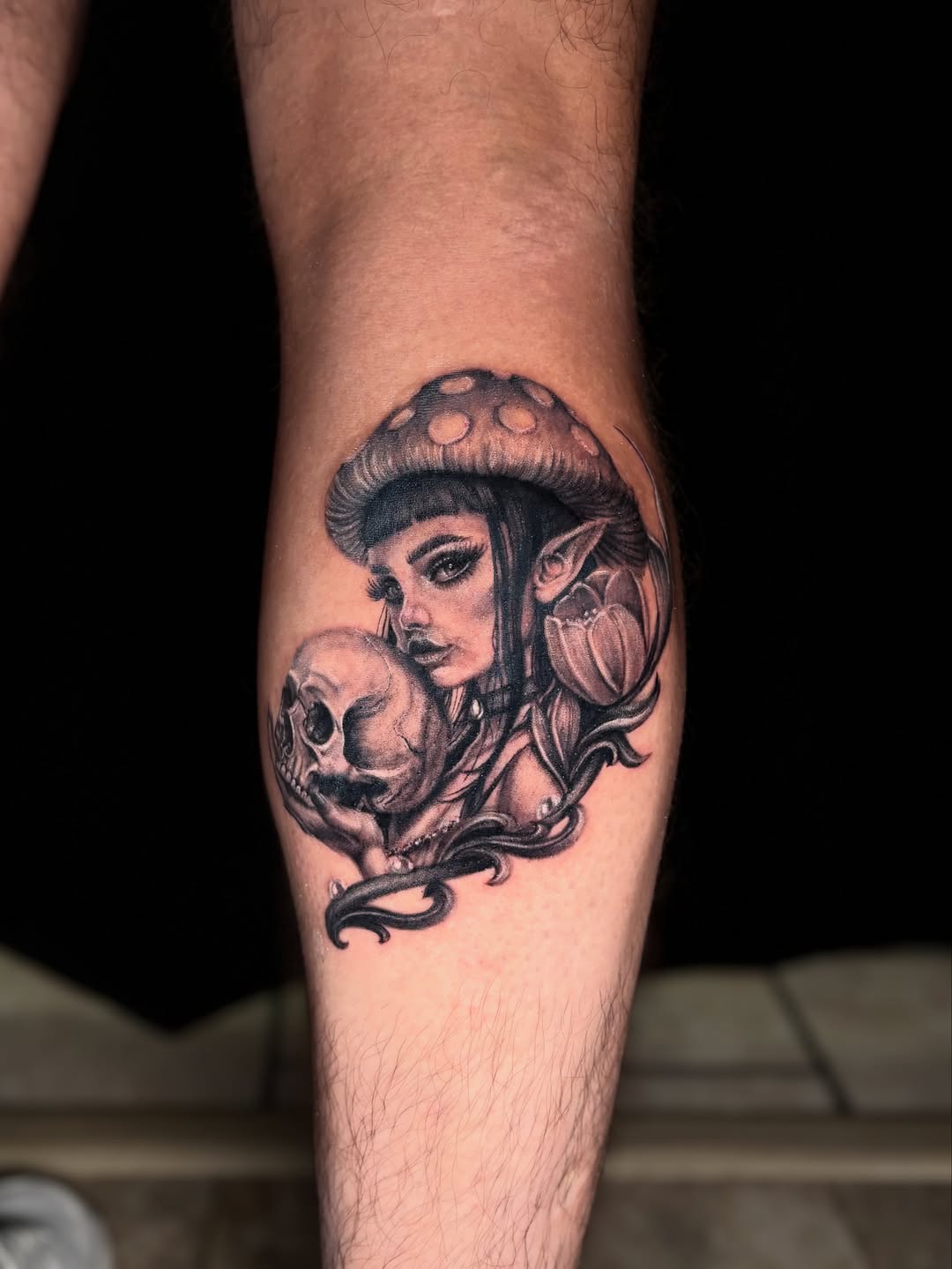 Tattoo by @antutattu — dark_realism, black_and_grey