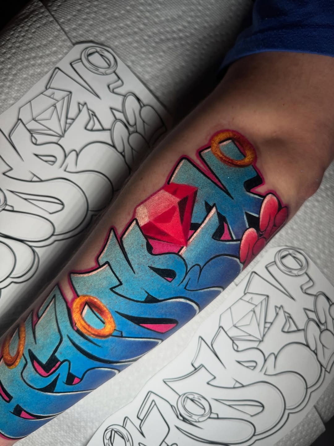Tattoo by @rustik_uno — new_school, lettering_script