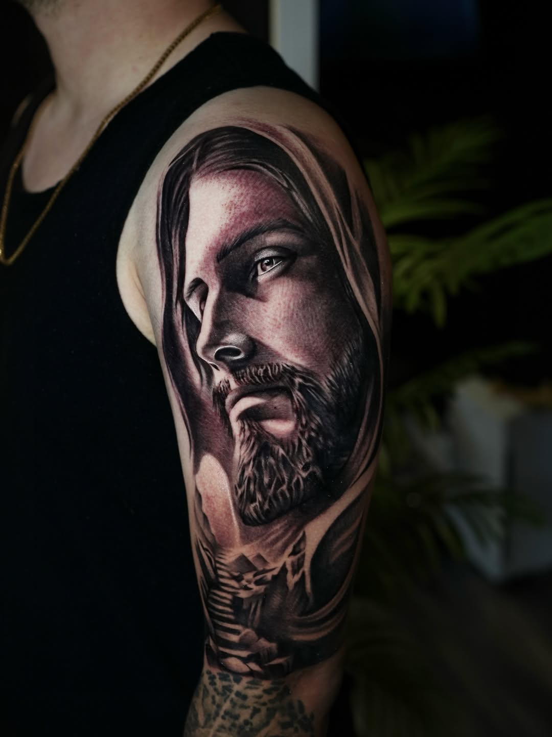 Tattoo by @kiddo_tats — realism, black_and_grey