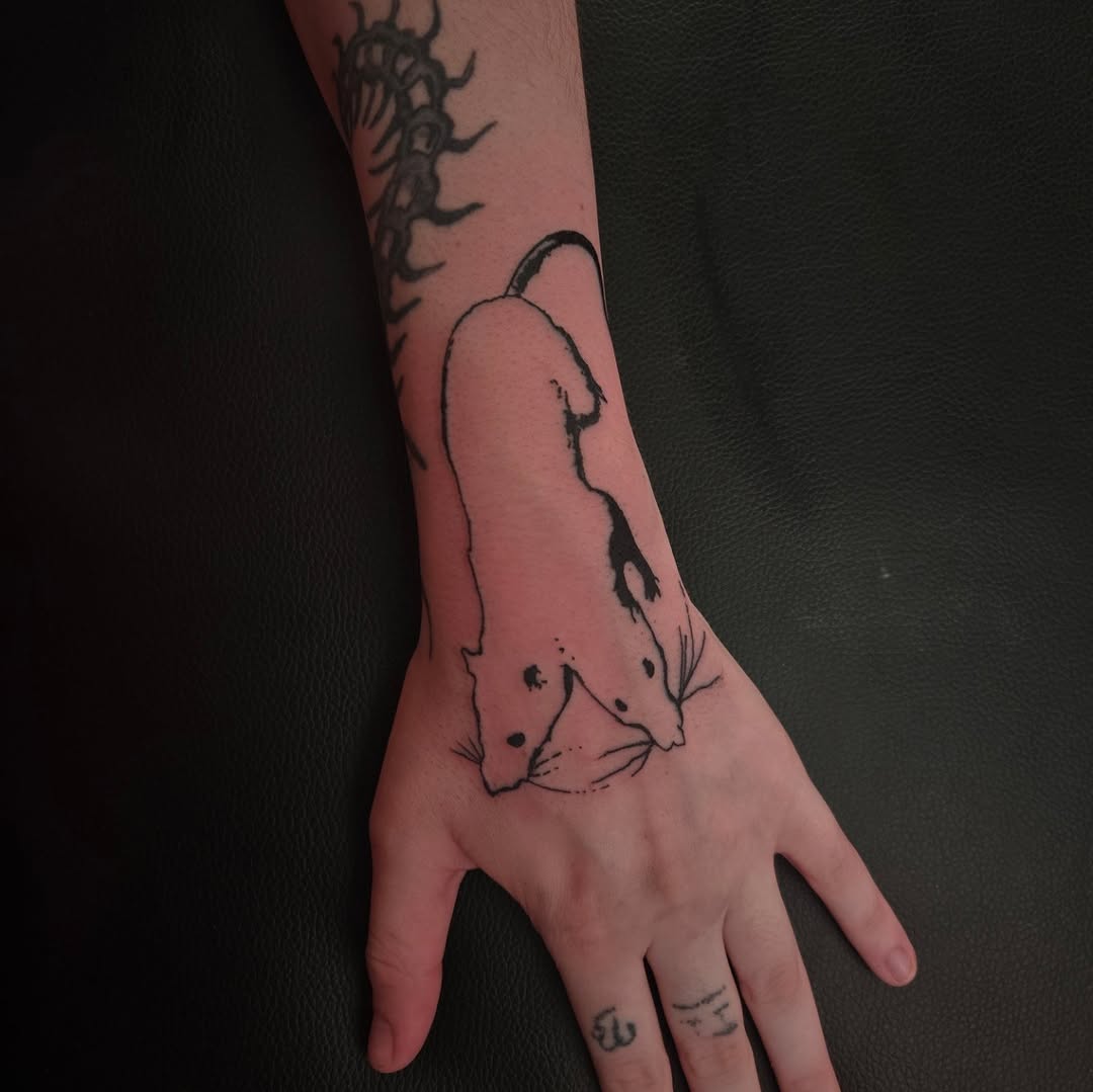 Tattoo by @bugpin7rl — blackwork, sketch