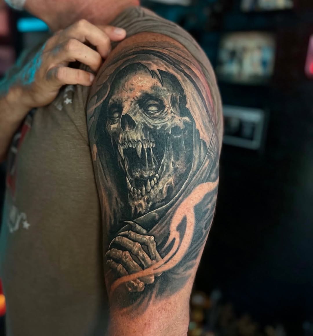 Tattoo by @artoftucker — realism, dark_realism