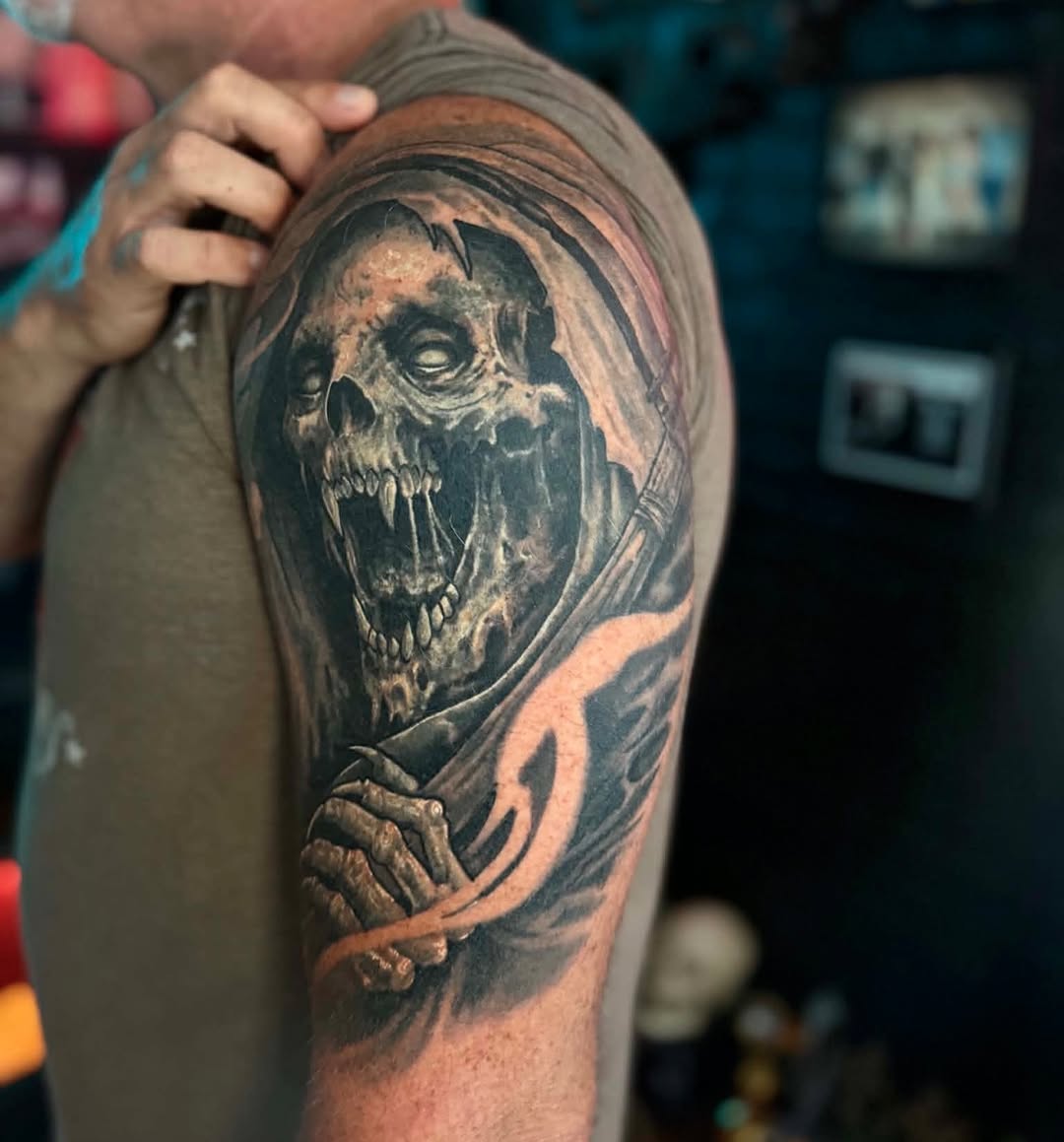 Tattoo by @artoftucker — realism, dark_realism