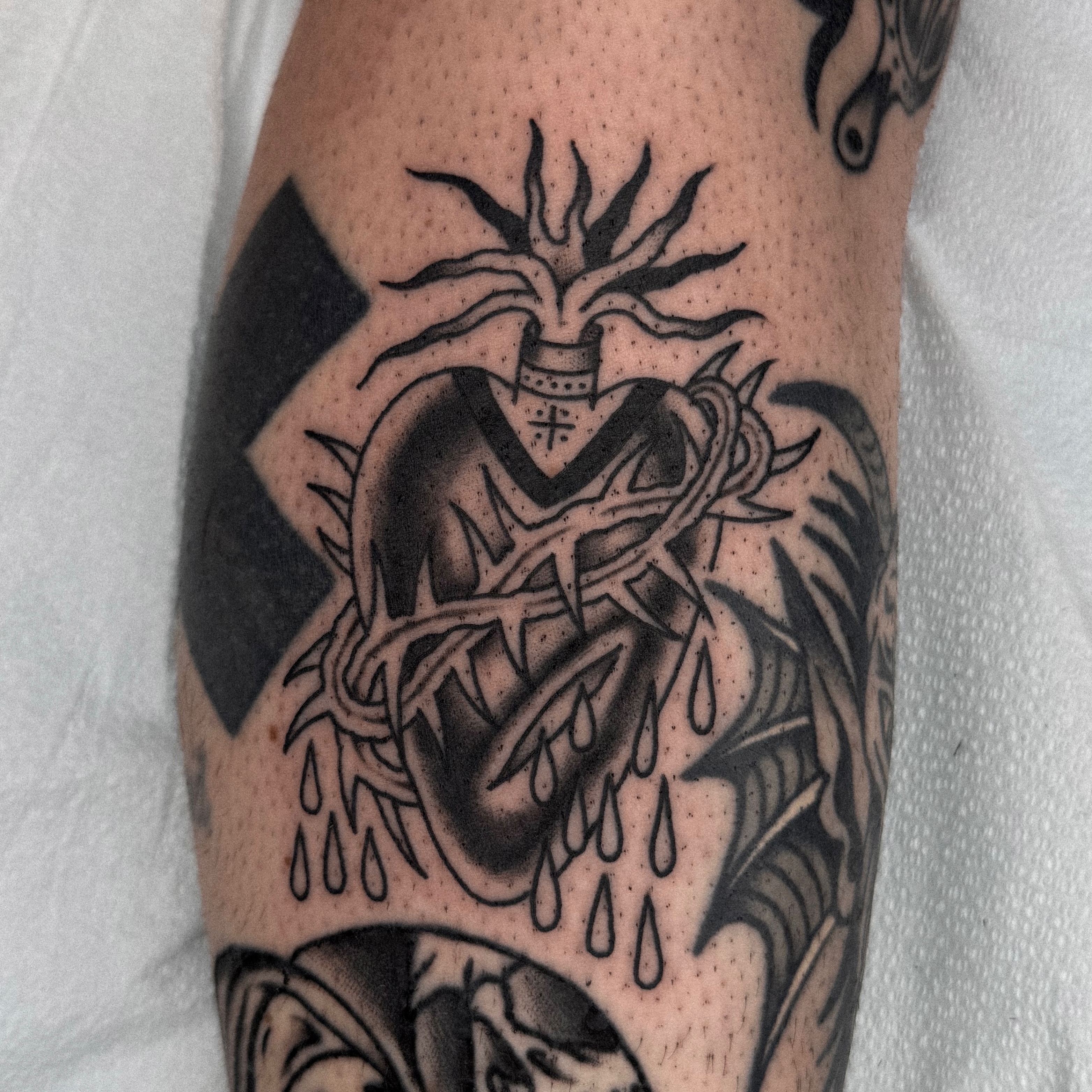 Tattoo by @baby__ugly — black_and_grey