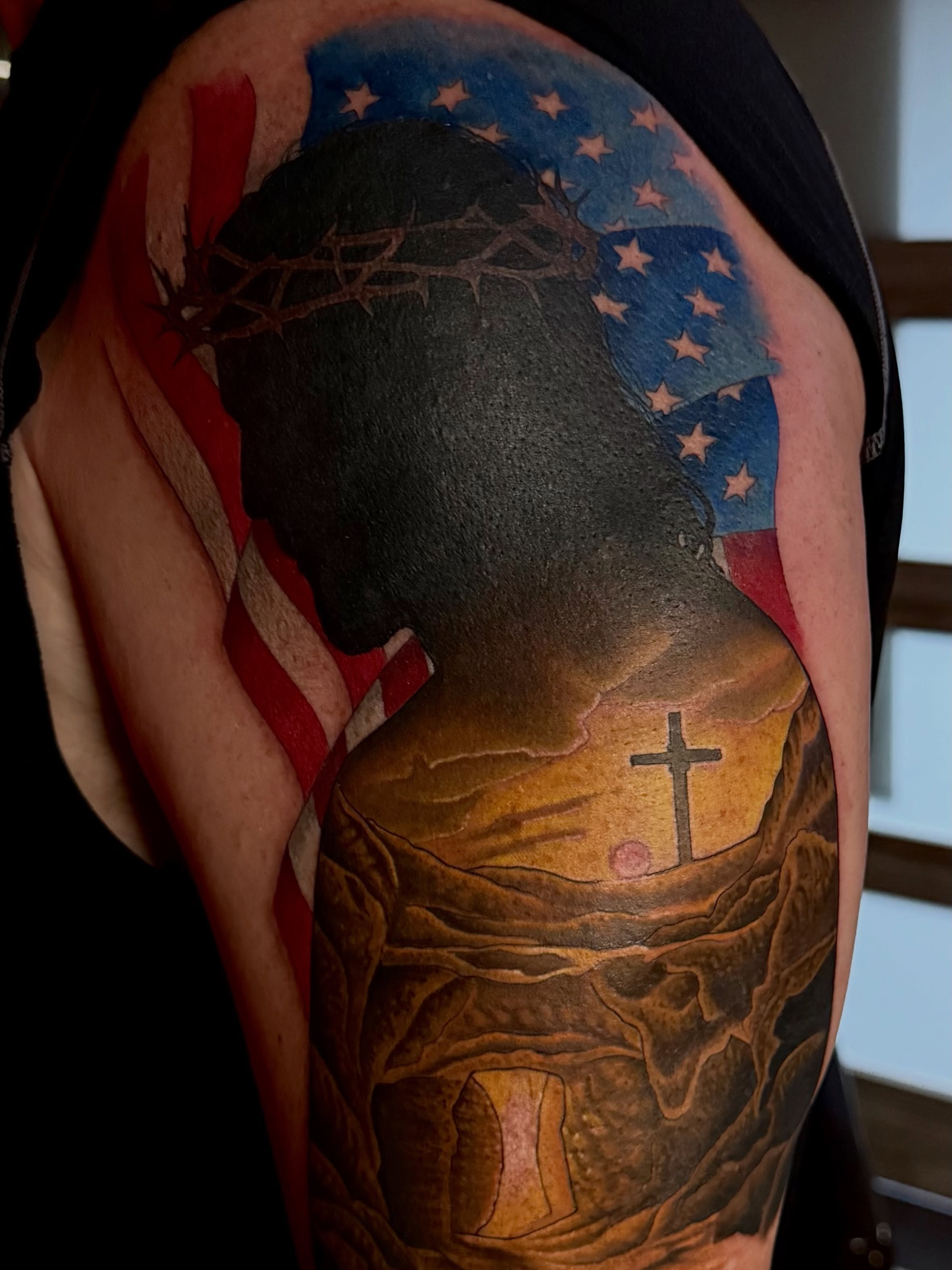 Tattoo by @kaketatts — american_traditional, realism