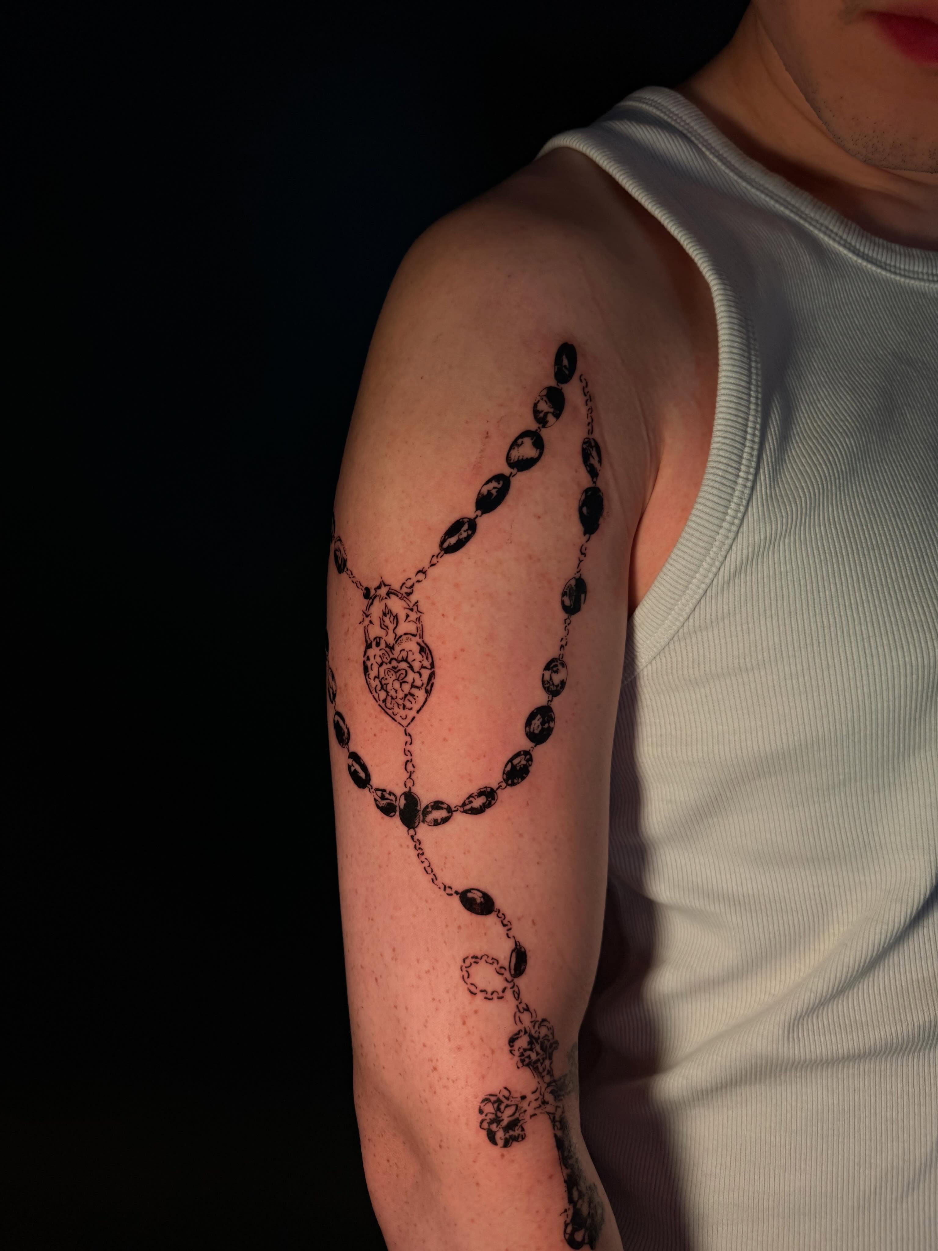 Tattoo by @juniperinkk — black_and_grey