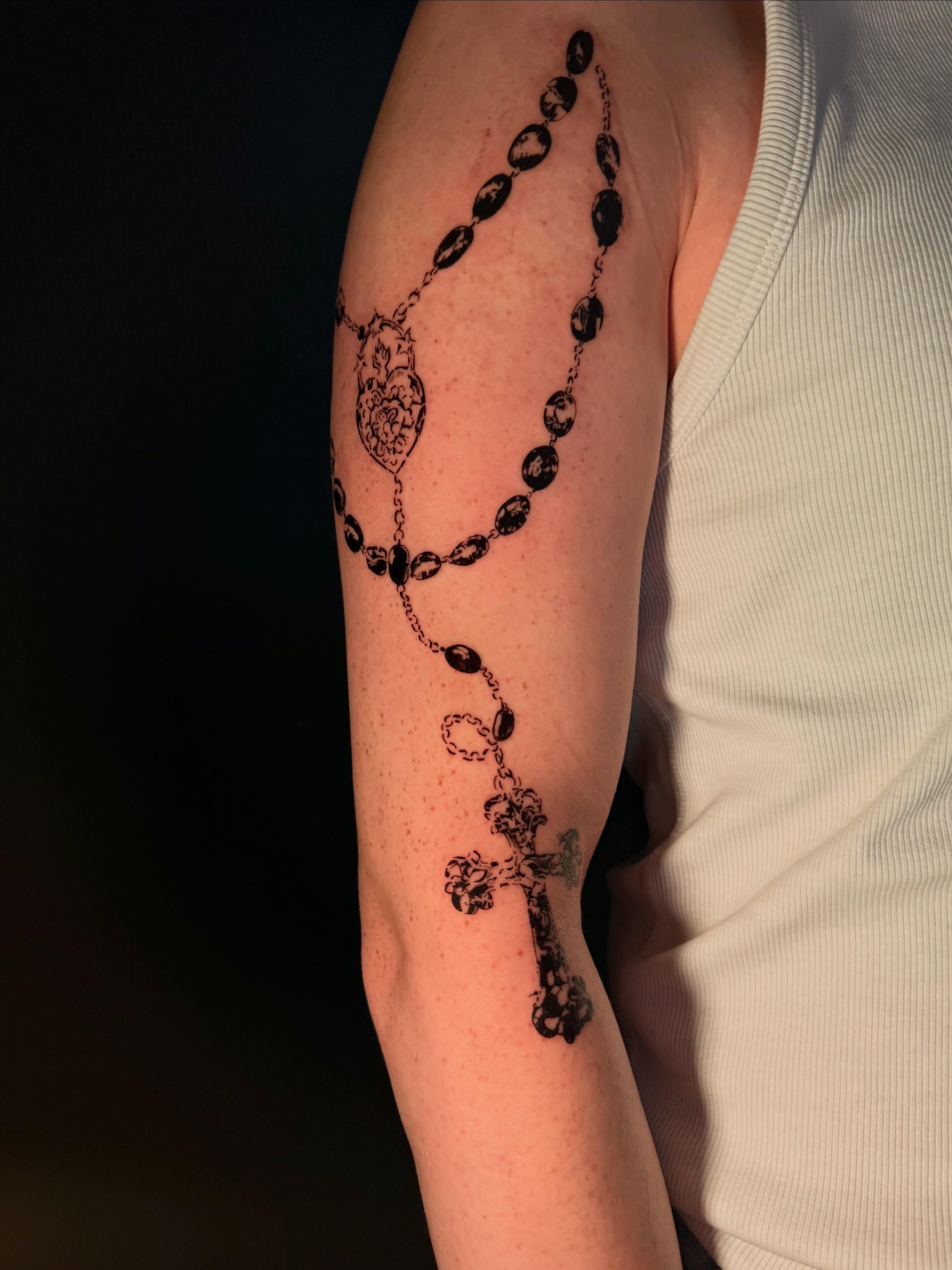 Tattoo by @juniperinkk — black_and_grey