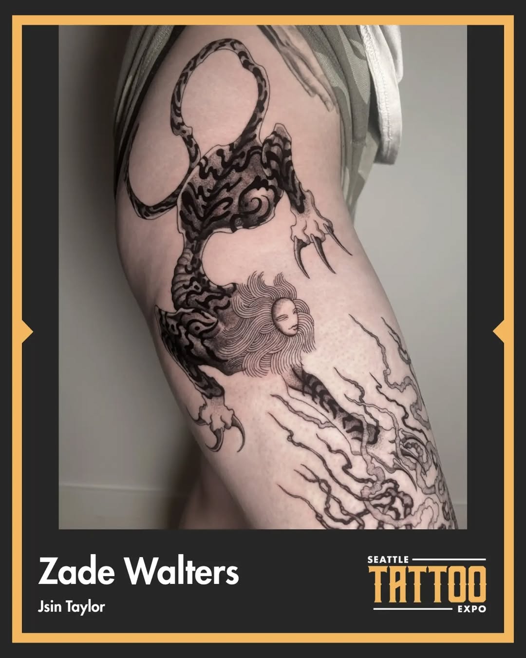Tattoo by @jsintaylor — black_and_grey, dark_realism