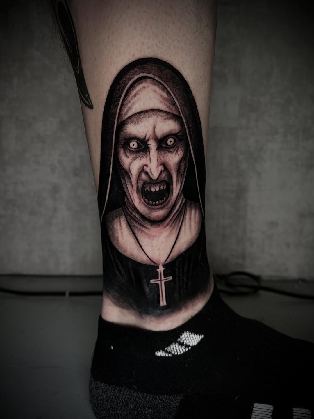 Tattoo by @chiptatt00s — dark_realism, black_and_grey