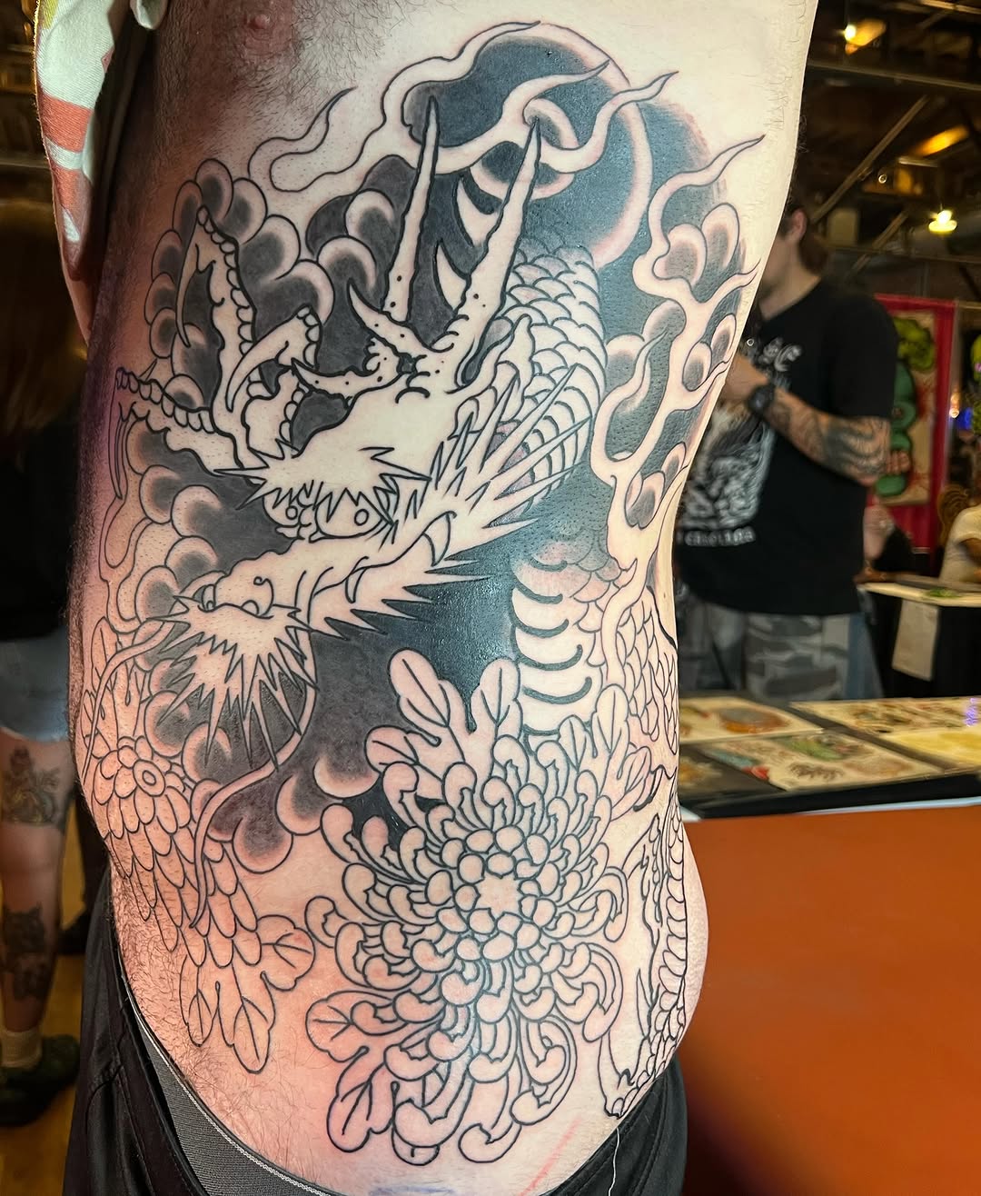 Tattoo by @kayle77 — japanese_irezumi, black_and_grey
