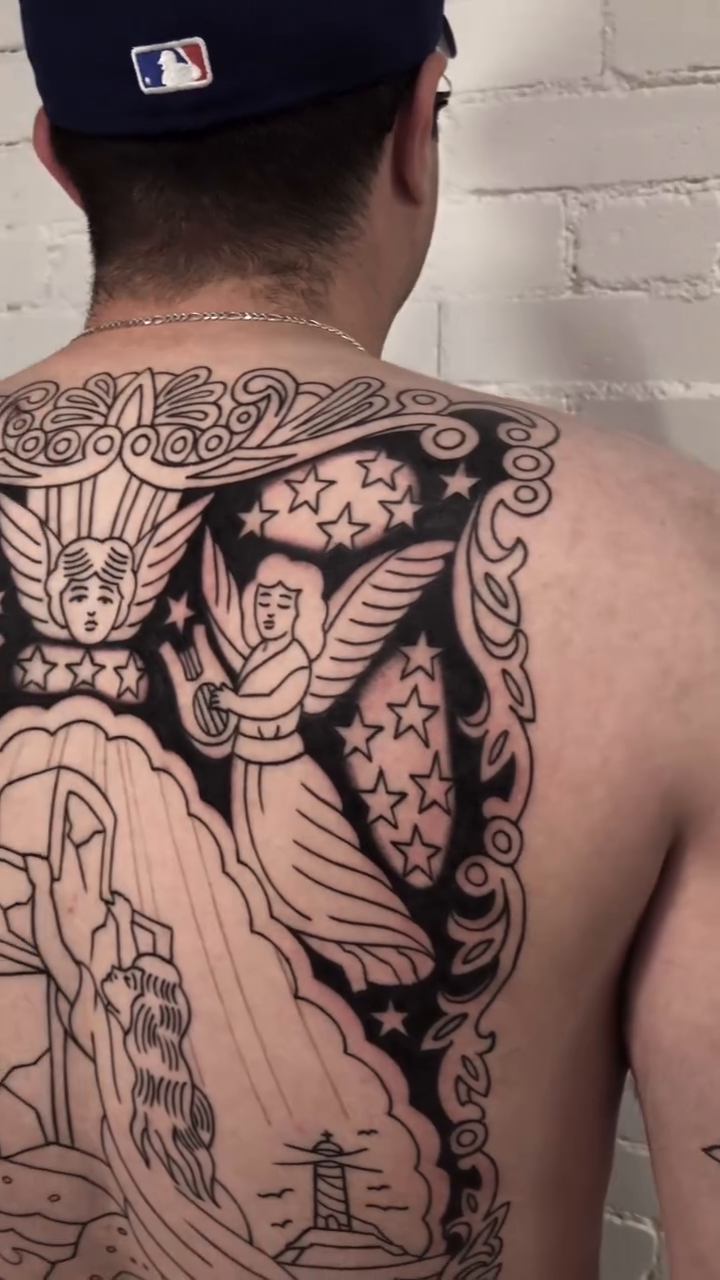 Tattoo by @angelwesttattoo — japanese_irezumi, blackwork