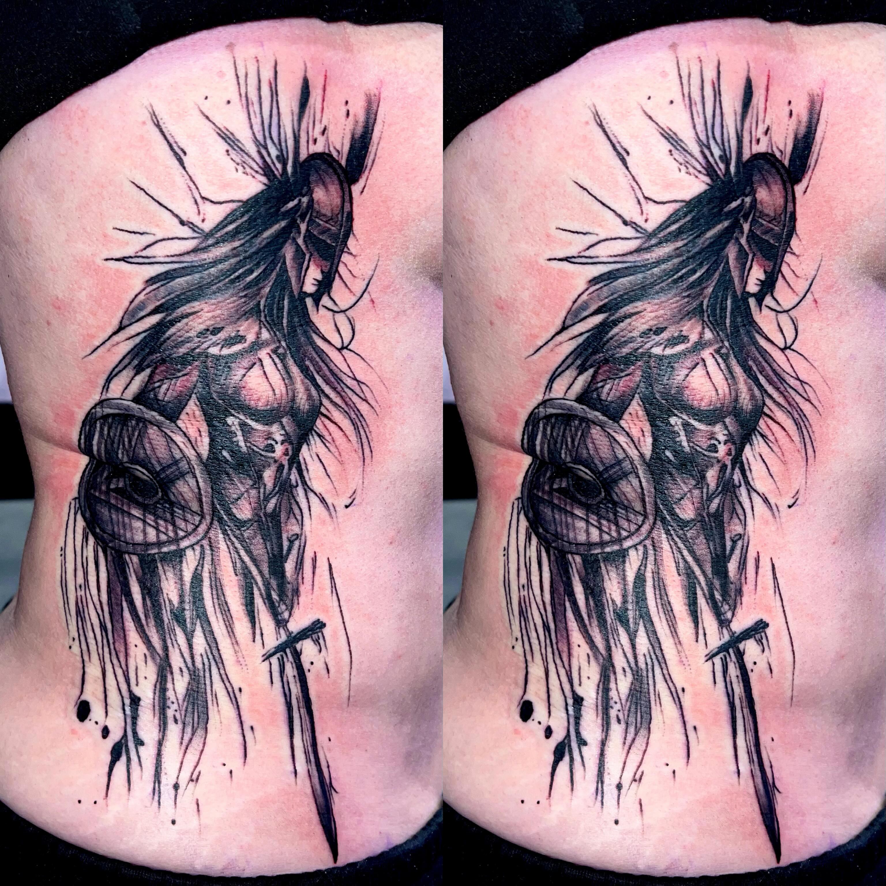 Tattoo by @sanchez_ink — black_and_grey, realism